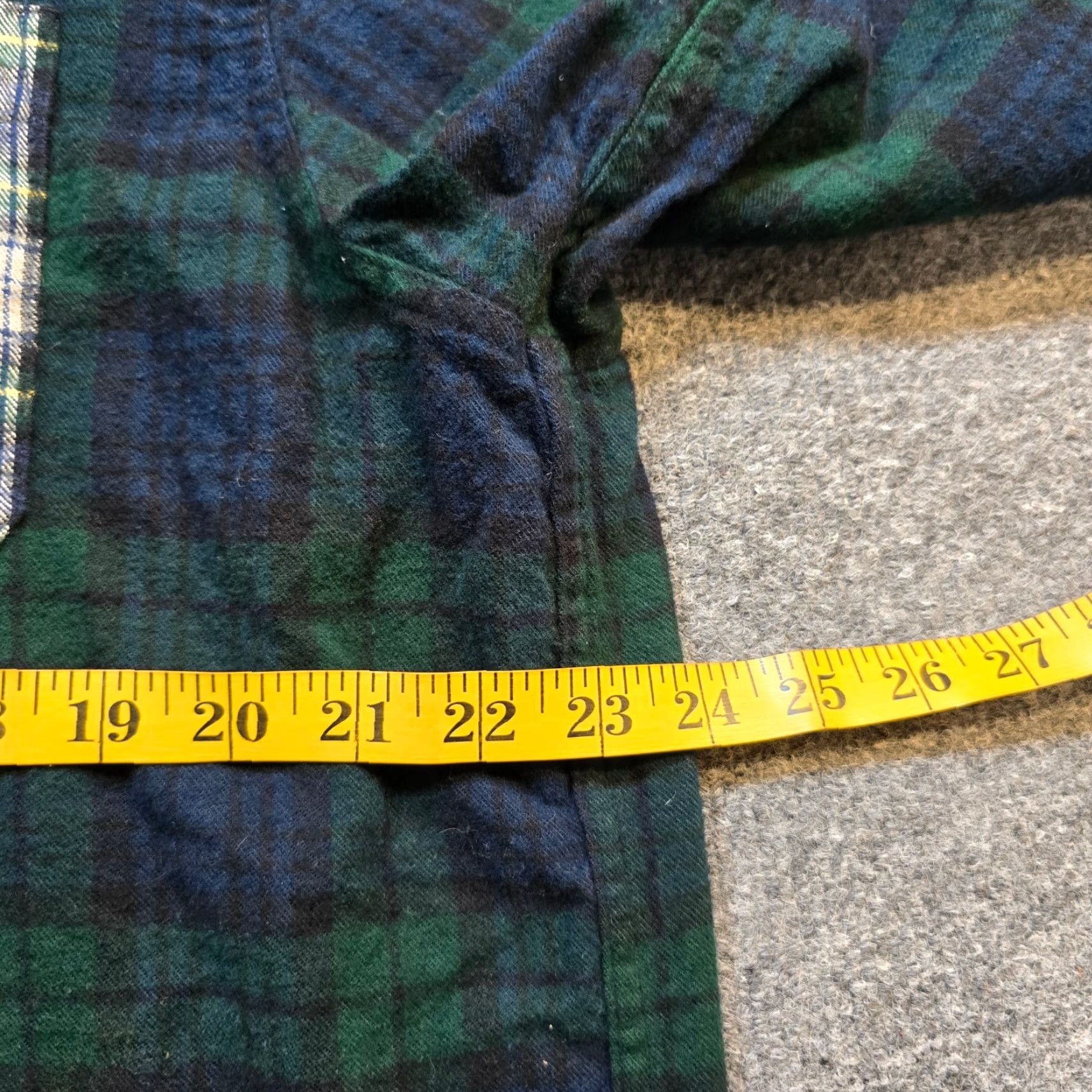 Vintage LL Bean Shirt Men Large Green Black Watch Plaid Patchwork Flannel Casual Outdoor Button-Up Long Sleeve Size US L / EU 52-54 / 3 - 6 Thumbnail