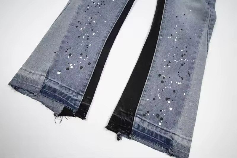 Jean Graffiti Printed Hombre Wide Leg Y2k Distressed Jeans Size US 29 - 5 Thumbnail