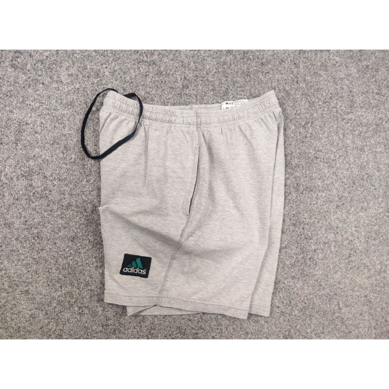 Adidas VINTAGE Adidas Equipment logo Gray Cotton Shorts with Pockets Drawstring – Men M, 32, 90s, Summer, Activewear Size US 31 - 5 Thumbnail