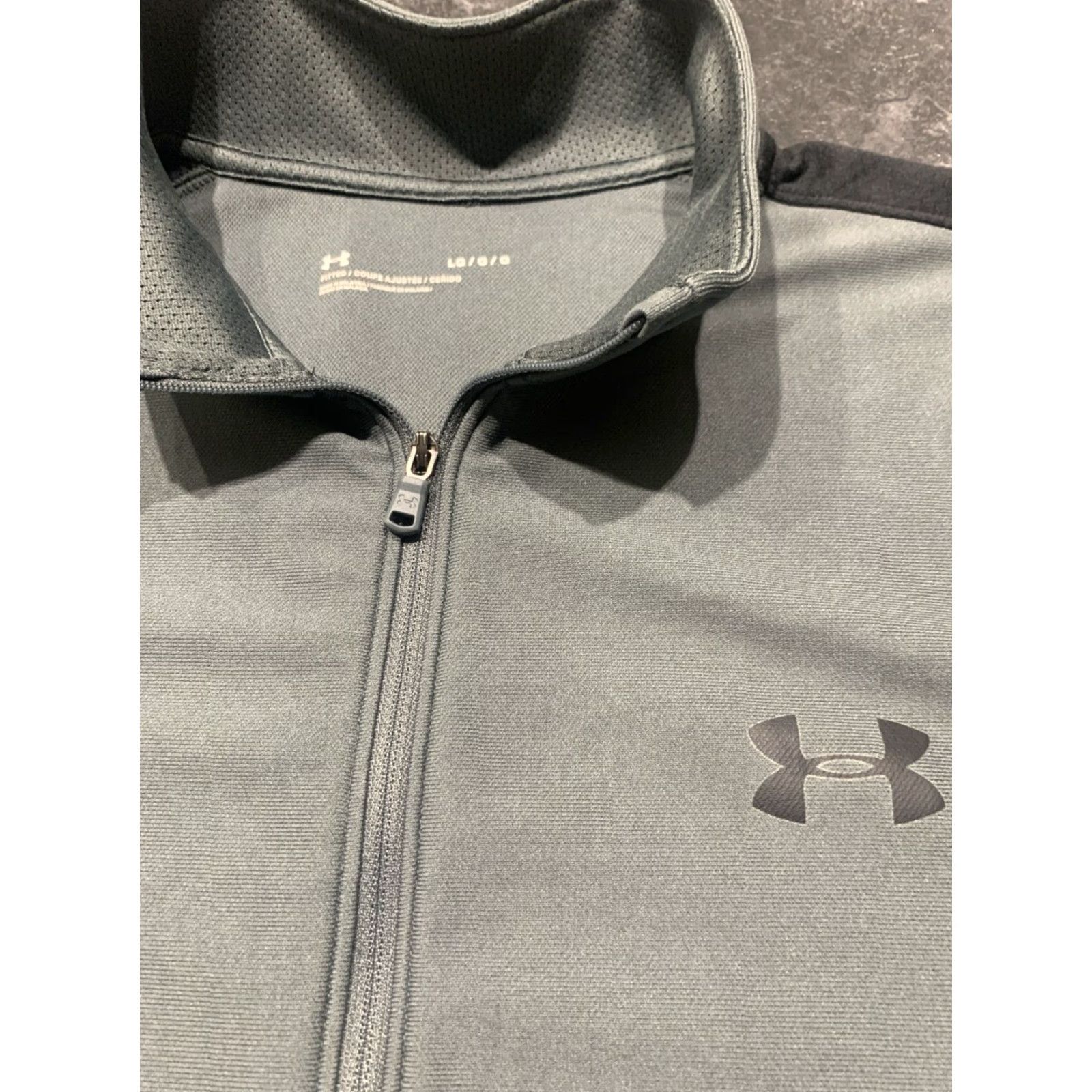 Under Armour Under Armour Performance Track Jacket Full Zip Mens Large Gray Multicolor Size US L / EU 52-54 / 3 - 2 Thumbnail