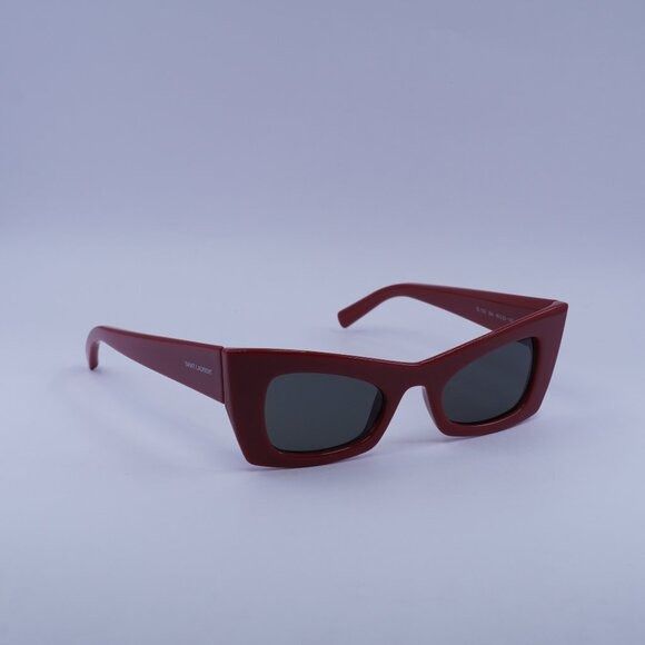 Saint Laurent Paris Saint Laurent SL702 004 Sunglasses Red Cat Eye Frame Size ONE SIZE - 1 Thumbnail