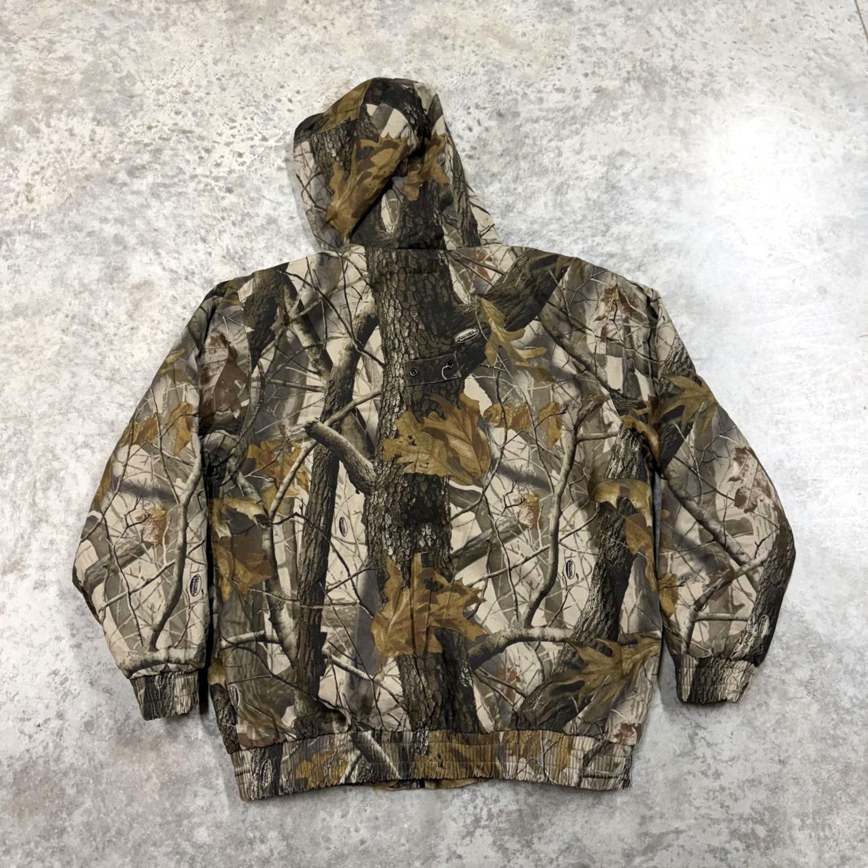 Vintage Outfitters Ridge Jacket Mens Large Brown Camo Hooded Puffer Hunting Outdoor Size US L / EU 52-54 / 3 - 6 Thumbnail