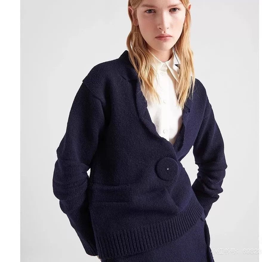 Prada PRADA women's knit sweater 36 YK0115861 with tag Size XS / US 0-2 / IT 36-38 - 6 Thumbnail