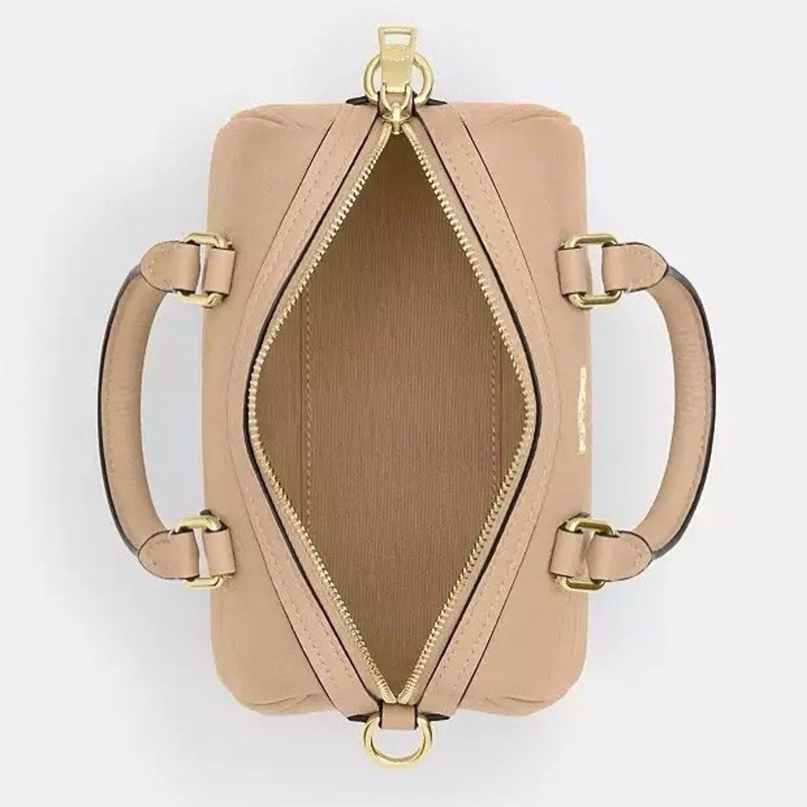 Coach NWT Coach Mini Rowan Crossbody Bag CCF28 pebbled leather Oat Size ONE SIZE - 13 Thumbnail