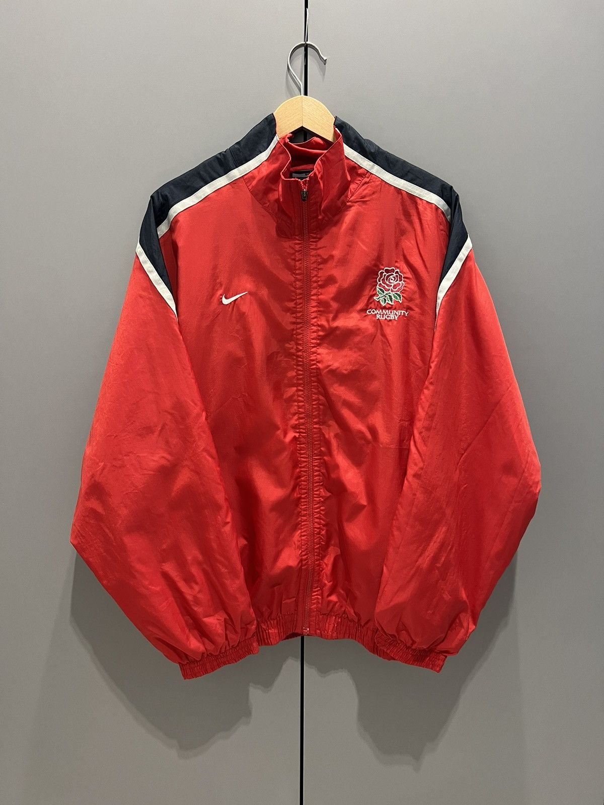 Nike Vintage Nike England Rugby Jacket Medium Size US M / EU 48-50 / 2 - 2 Thumbnail