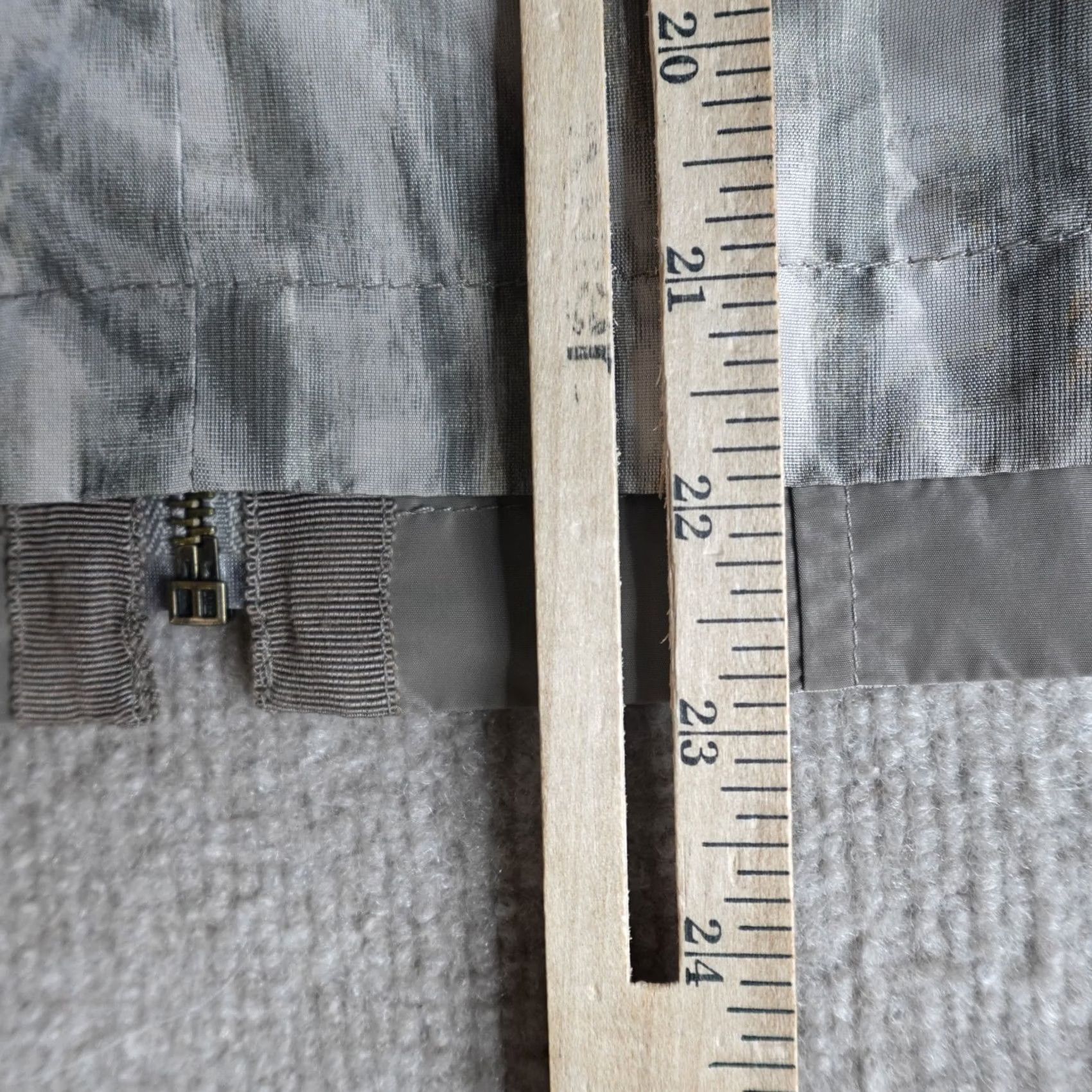 St. John St. John Womens Jacket Small Beige Gray Reversible Nylon Wool Blend Dry Clean Only Size S / US 4 / IT 40 - 7 Thumbnail