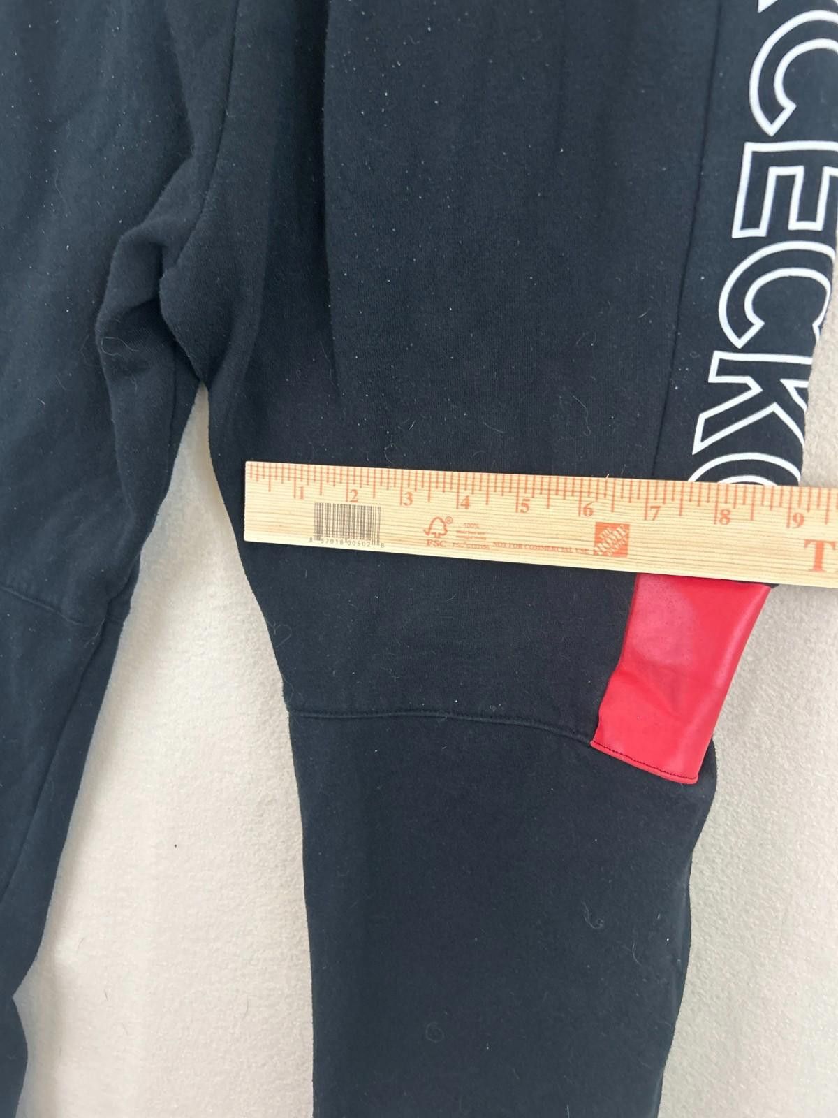 Ecko Unltd. MARC ECKO Cut&Sew Jogger Pants Sm Black Red Streetwear Y2K Size US 30 / EU 46 - 5 Thumbnail