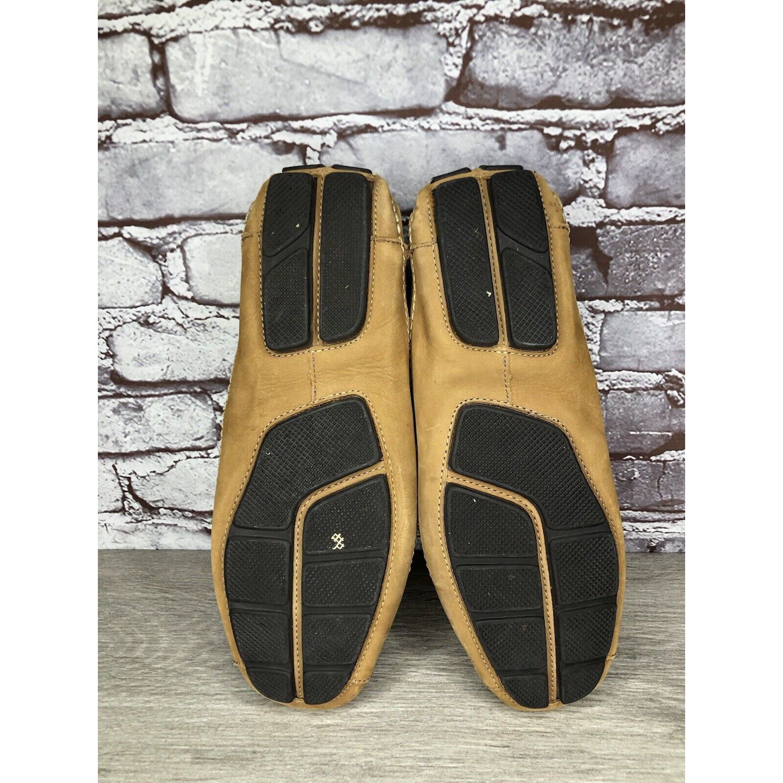 Clarks Clarks England Tan Nubuck Leather Slip On Driving Loafers Sh Size US 11 / EU 44 - 8 Thumbnail