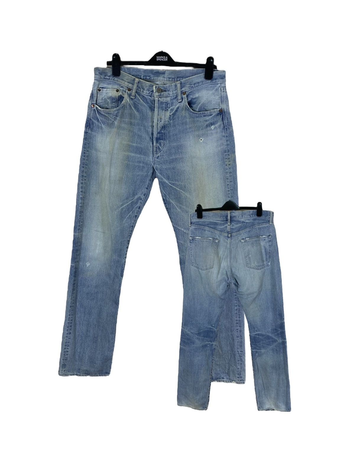 Spellbound Japanese Brand Spellbound Distressed Flare Jeans Size US 36 / EU 52 - 1 Thumbnail