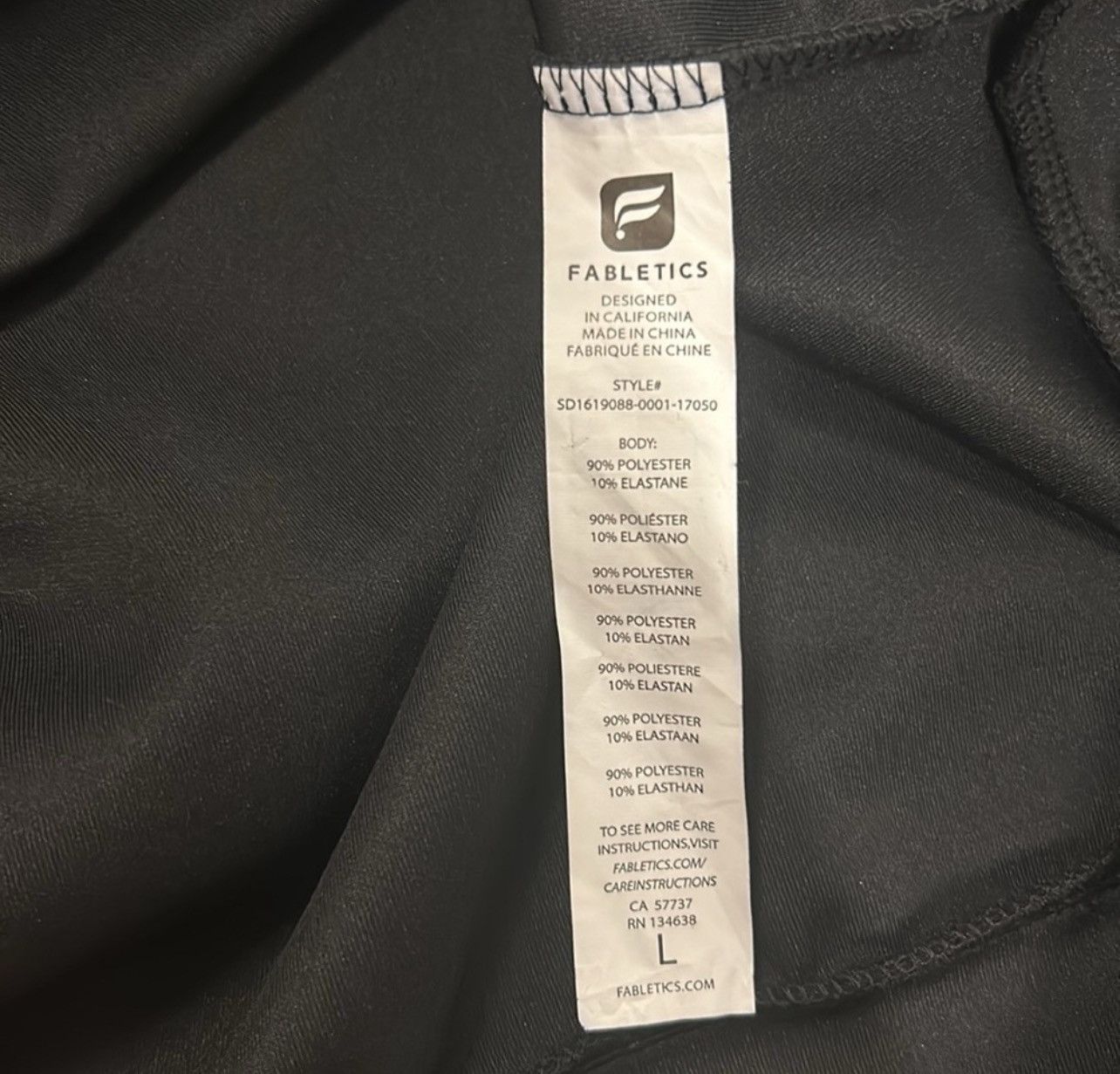 Fabletics Fabletics Tilly Neoprene Black Sweatshirt Mini Dress‎ - L Size L / US 10 / IT 46 - 6 Thumbnail