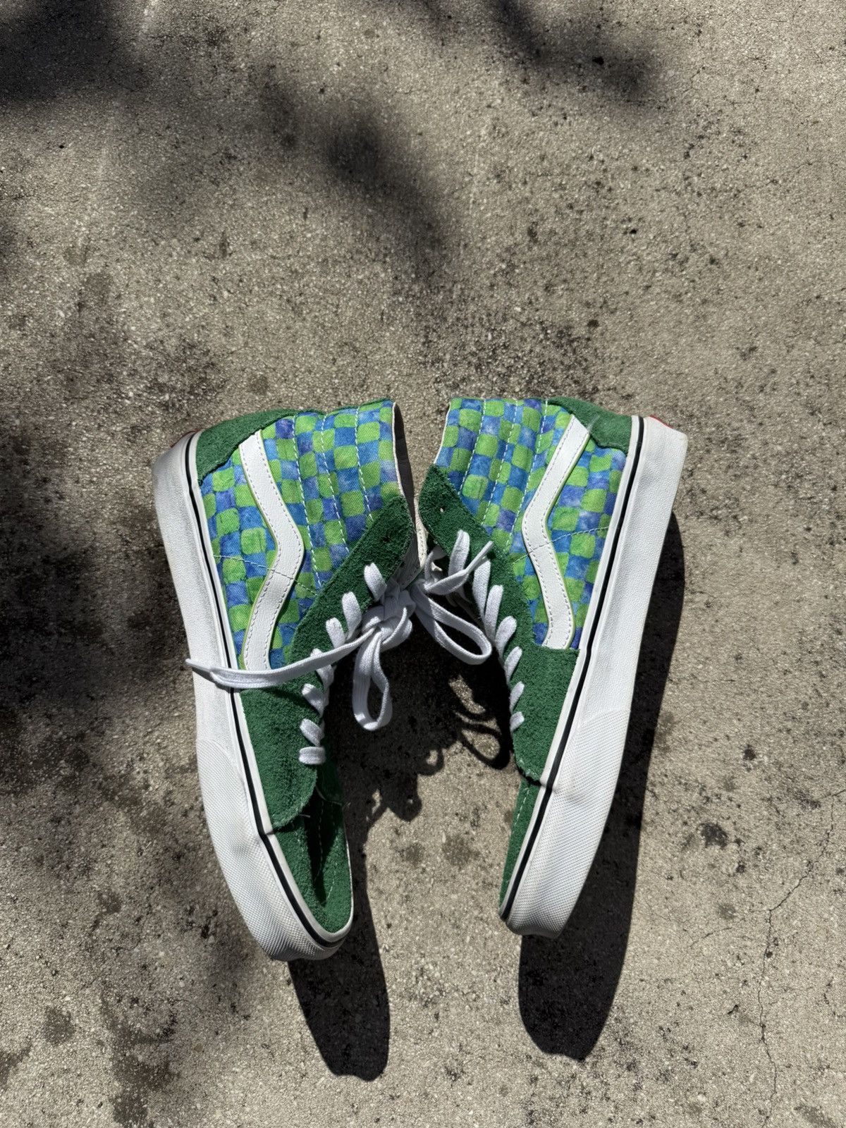 Awake NY Vans Sk8-Hi Awake NY Green skate Shoe Sneaker Mens Sz 8 Size US 8 / EU 41 - 2 Thumbnail