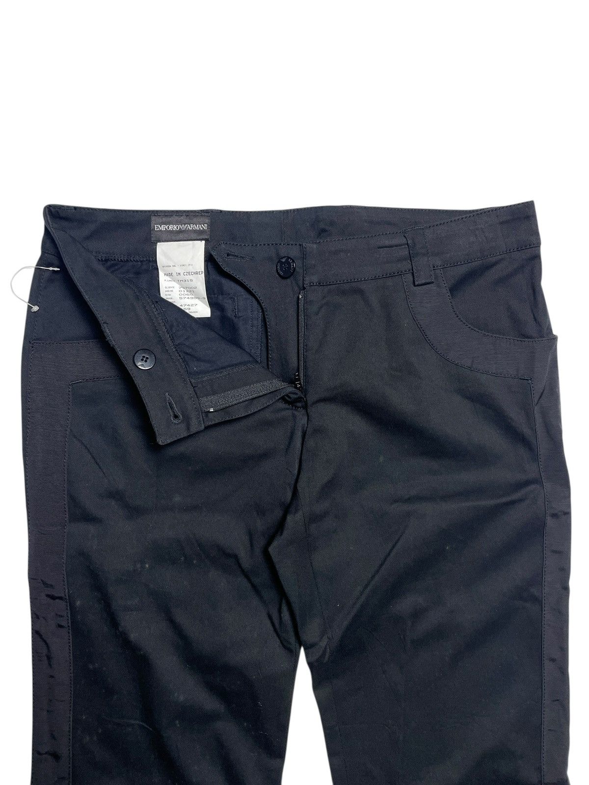 Emporio Armani Emporio Armani - Side Button Split Trousers Size 31" - 4 Thumbnail