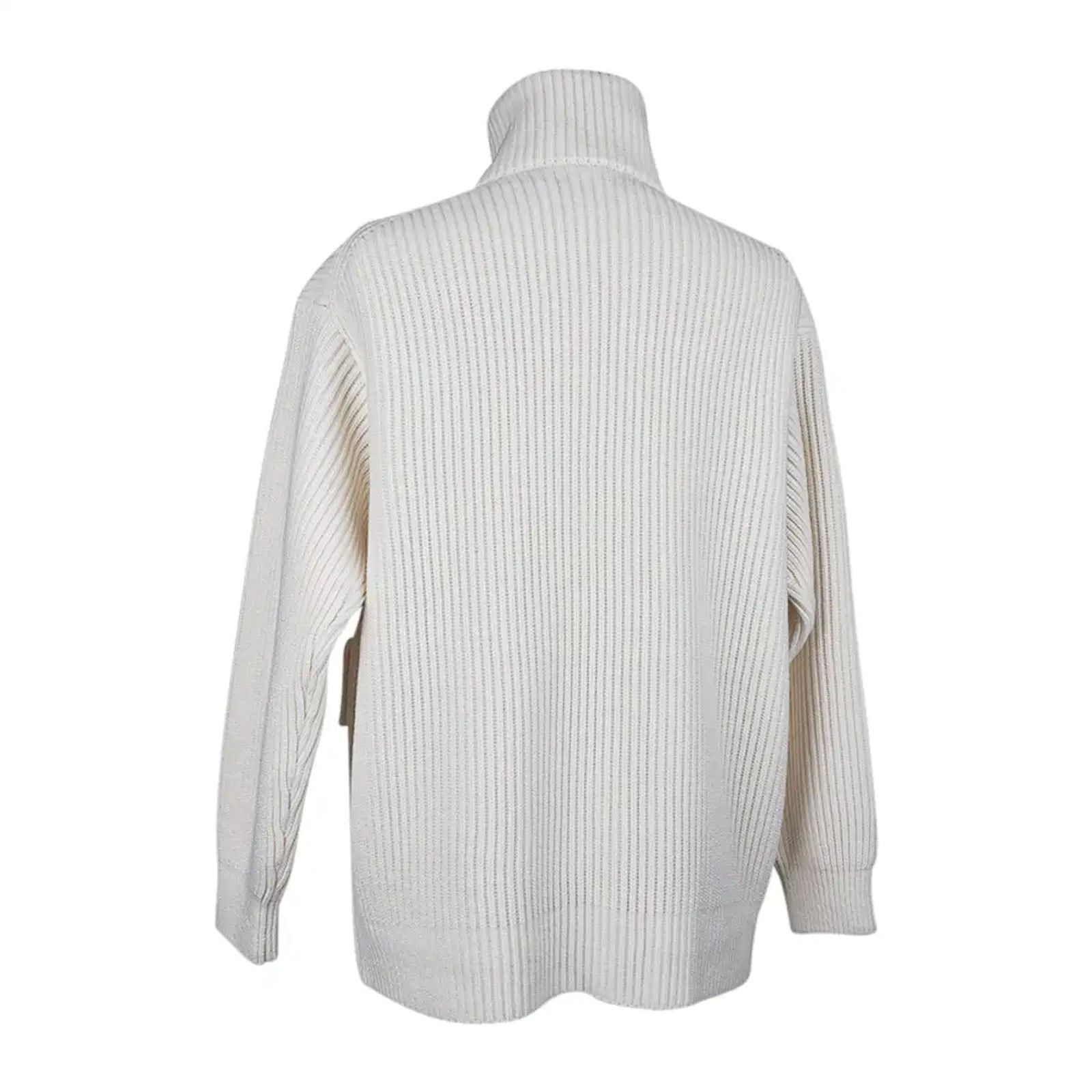 Hermes Zip Up Zipper Cardigan Sweater Wool Knit Jacket 38 Size XS / US 0-2 / IT 36-38 - 19 Thumbnail