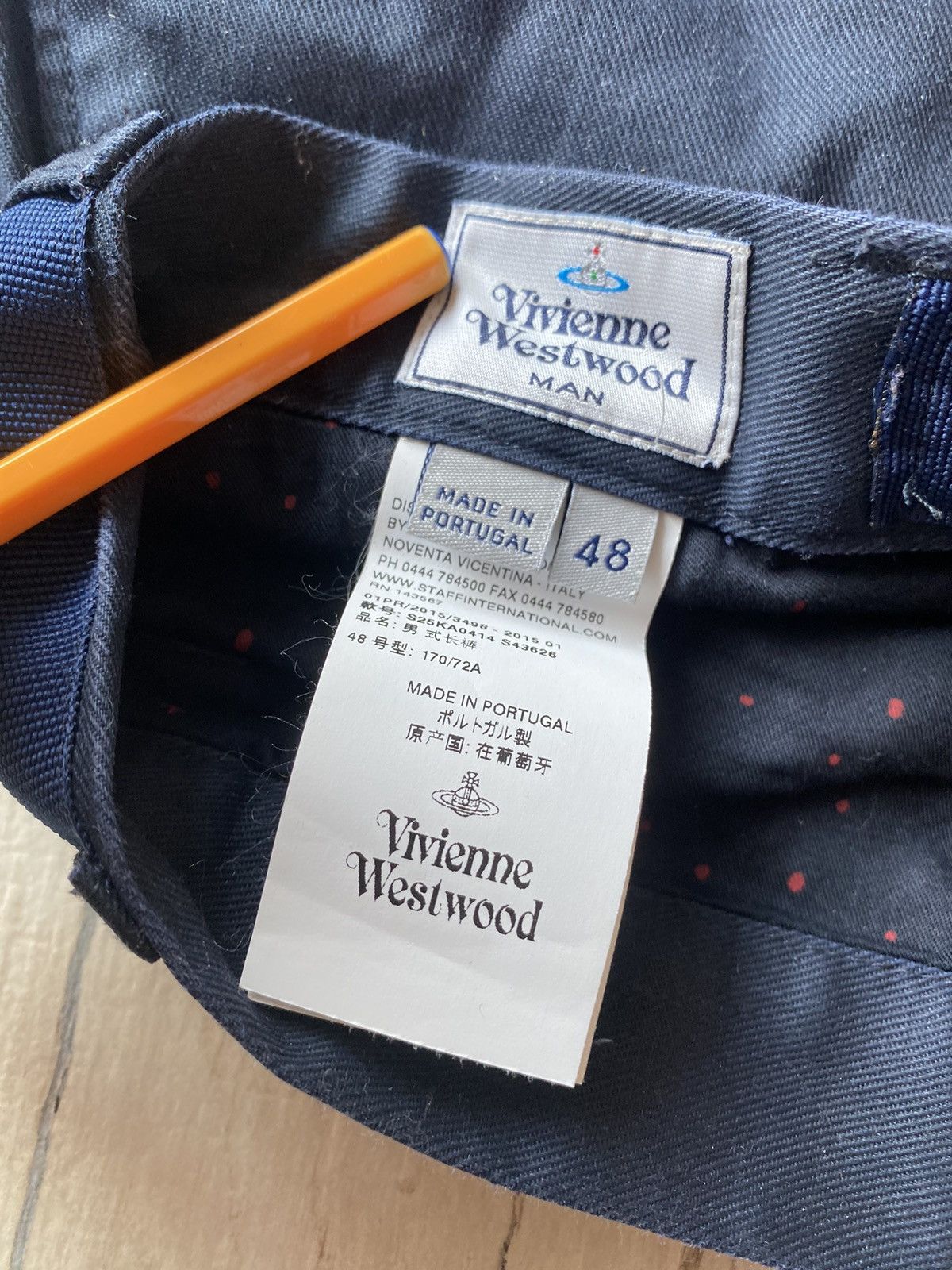 Vivienne Westwood FW15 Vivienne Westwood Dark Navy Logo Casual Pants Size US 32 / EU 48 - 9 Thumbnail