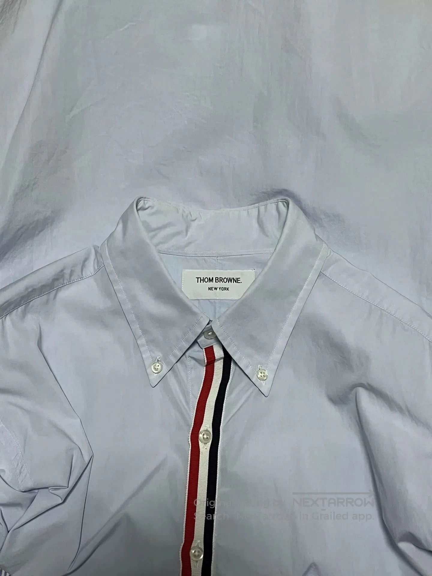 Thom Browne THOM BROWNE Classic Men's Shirt. Size US XL / EU 56 / 4 - 4 Thumbnail