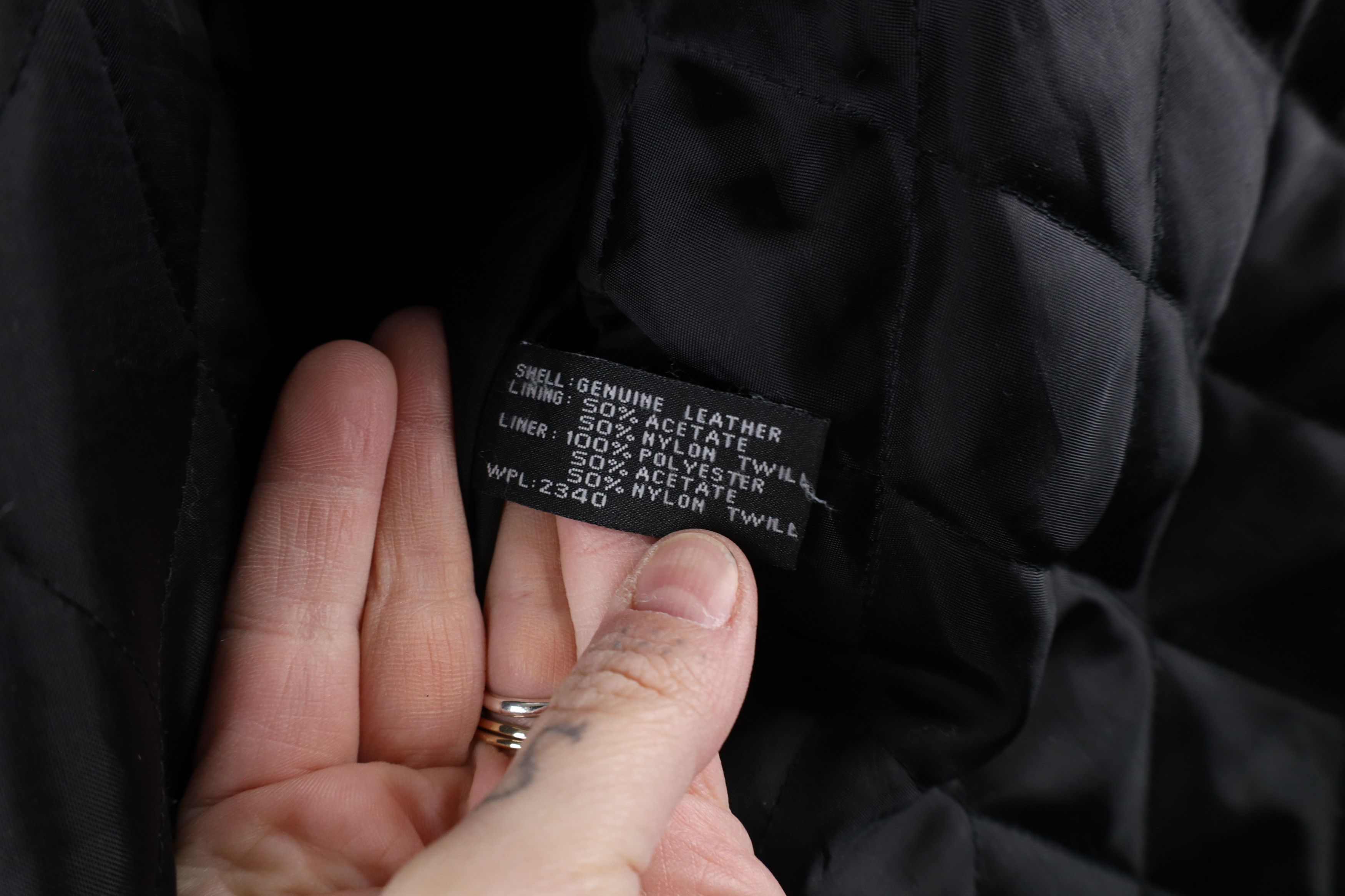 Vintage Vintage 90s Streetwear Leather Full Zip Parka Jacket Black Size US XXL / EU 58 / 5 - 13 Thumbnail
