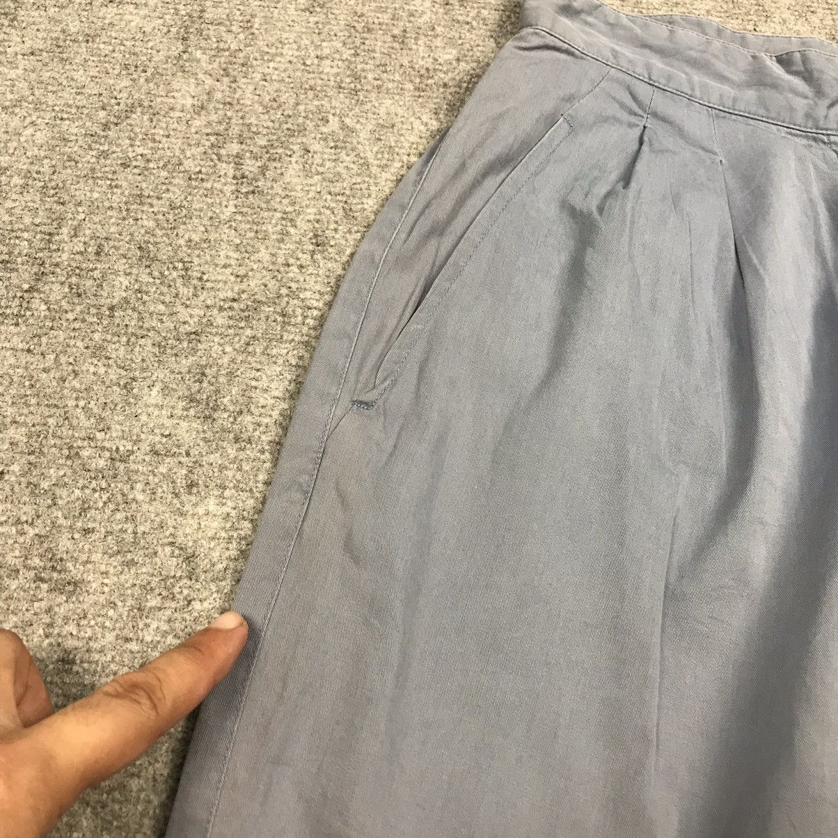 Issey Miyake × Vintage 90s Issey Miyake faded blue gray colour woman pants Size 24" / US 00 / IT 34 - 15 Thumbnail