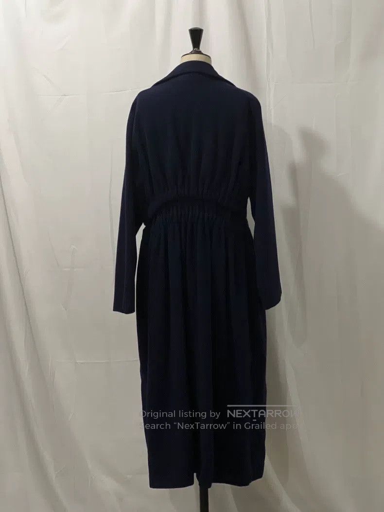 Yohji Yamamoto Yohji Yamamoto size os Early '90s dark blue wool ruffled wa Size US M / EU 48-50 / 2 - 3 Thumbnail