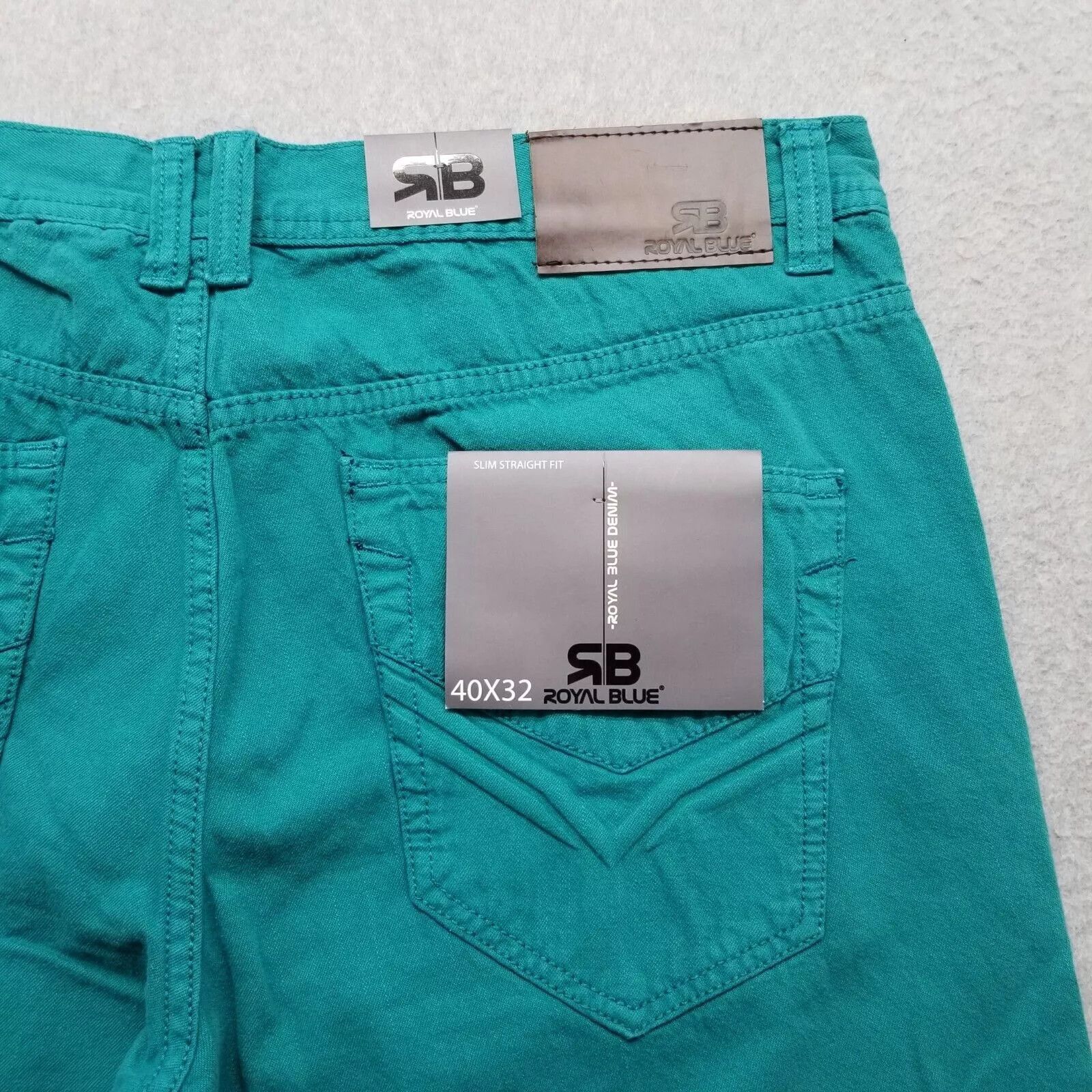 Other Royal Blue Shorts Mens 40 Chino Pockets Slim Casual Cotton Size US 40 / EU 56 - 8 Thumbnail