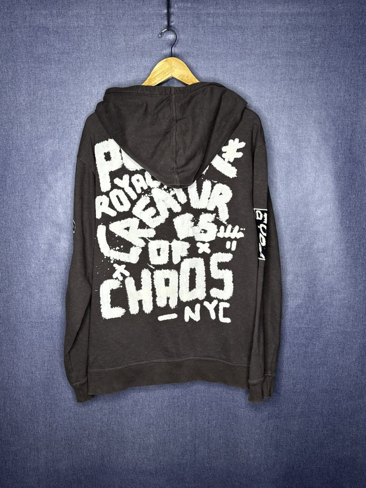 Other Punk Royal Graffiti Print Hoodie Distressed Y2K Avant Garde Size US L / EU 52-54 / 3 - 3 Thumbnail