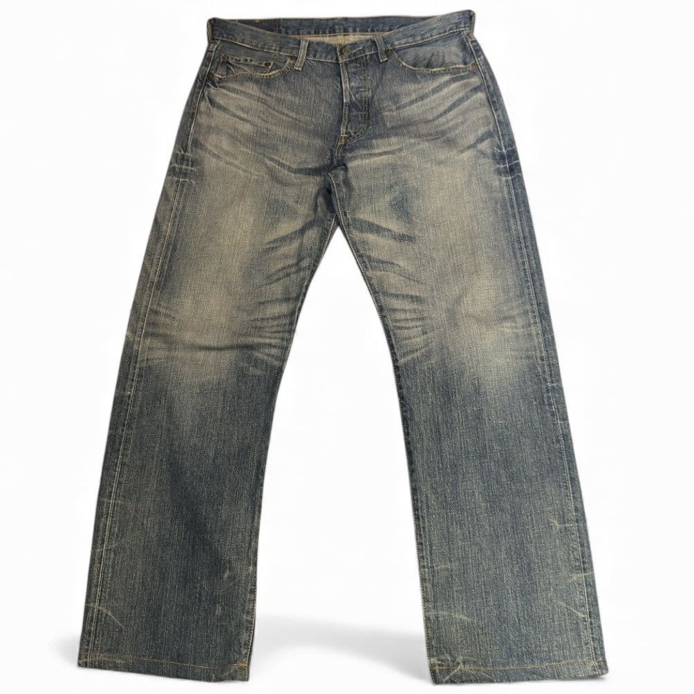 If Six Was Nine 🔥🇺🇸 Vintage 2004 Levis 501 Straight Faded Aging Denim W34 Size US 34 / EU 50 - 2 Thumbnail