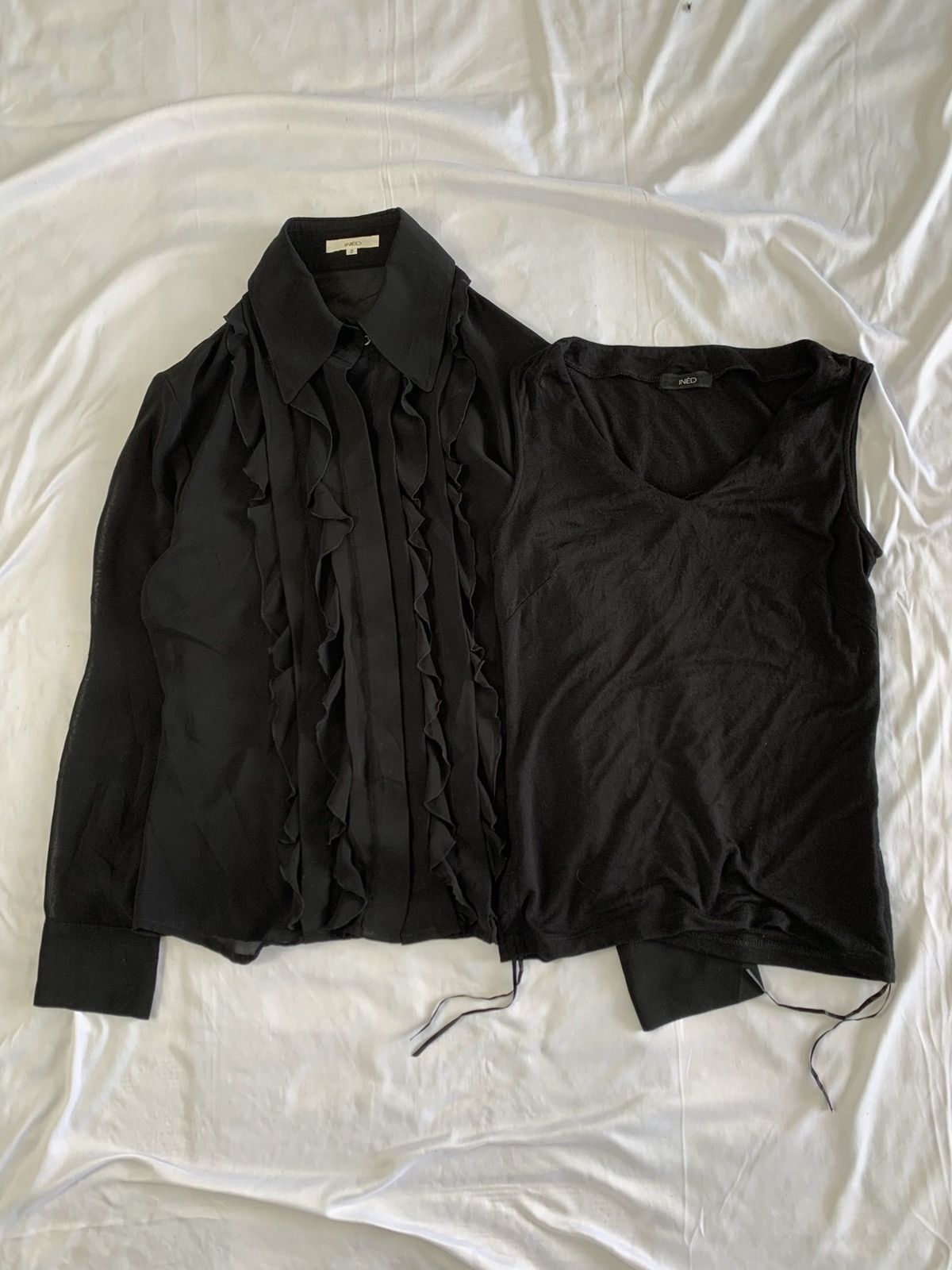 yohji yamamoto ined homme blouse free tanktop