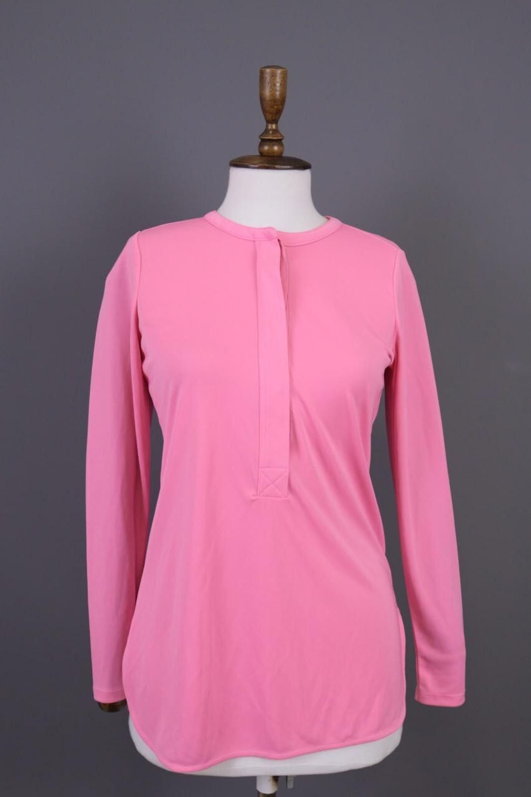 Lauren Ralph Lauren Lauren Ralph Lauren Pink Henley Blouse Top Shirt Size XS Size XS / US 0-2 / IT 36-38 - 1 Thumbnail
