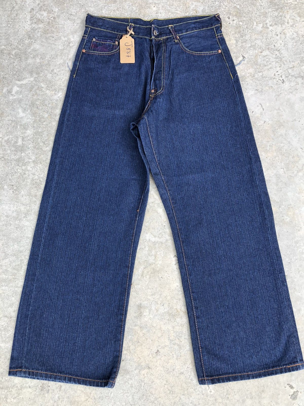 RMC Jeans Red Monkey Company Embroidered Jeans Baggy Jeans Hip Hop Size US 32 / EU 48 - 2 Thumbnail