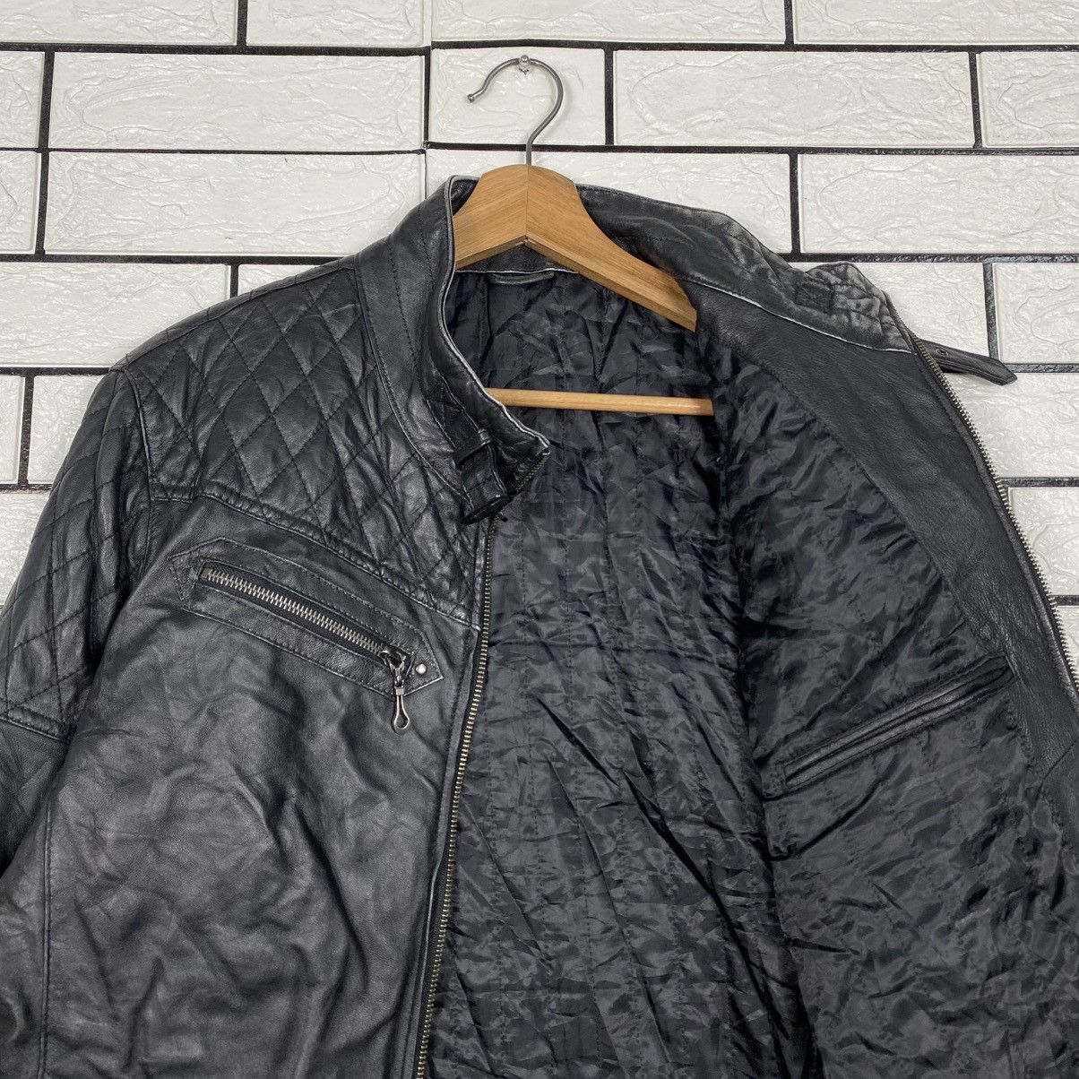 Hysteric Glamour Vintage Soft Leather Jacket Biker Style Quilted Size US M / EU 48-50 / 2 - 13 Thumbnail