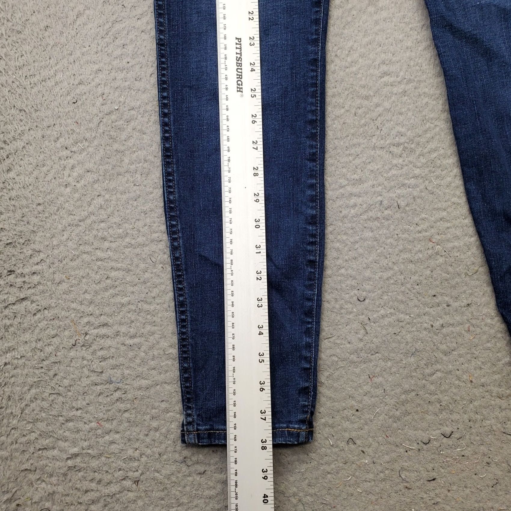 Madewell Madewell Skinny Jeans Womens Blue Denim High Rise Hayes Wash Jeans Size 28" / US 6 / IT 42 - 3 Thumbnail