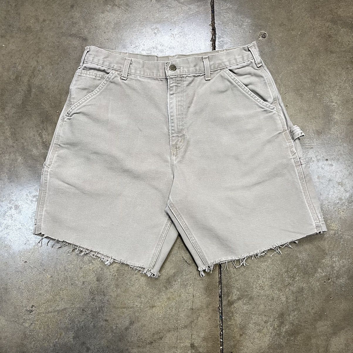 Carhartt × Vintage Vintage Y2K Carhartt Carpenter Workwear Shorts Baggy Faded Size US 34 / EU 50 - 1 Thumbnail