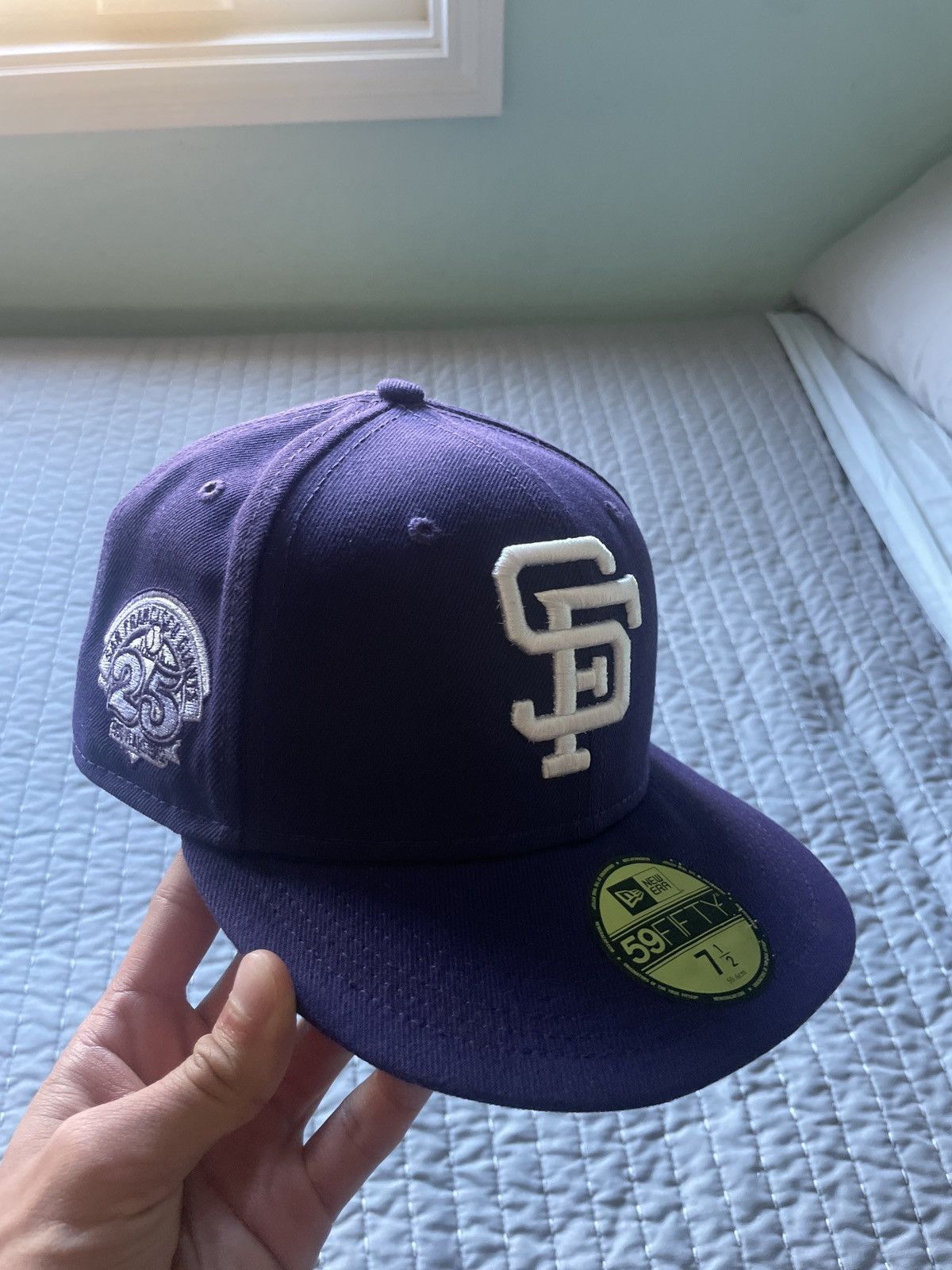 New Era Fitted Purple “Giants 25 Year Anniversary Hat” Size ONE SIZE - 1 Thumbnail