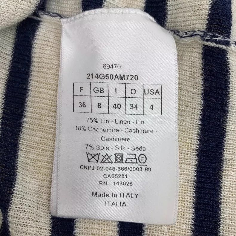 Christian Dior Striped V-2505