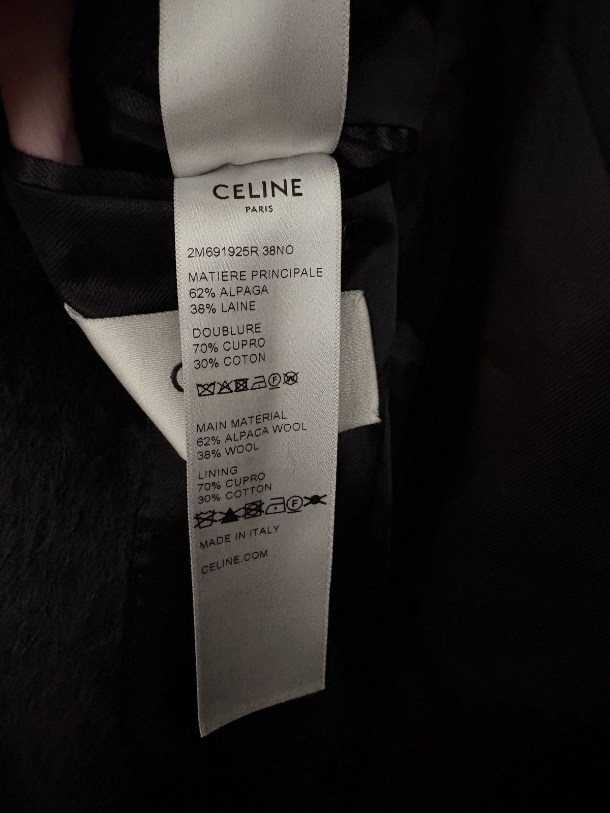 Celine Celine Alpaca & Wool Coat Size US M / EU 48-50 / 2 - 6 Thumbnail