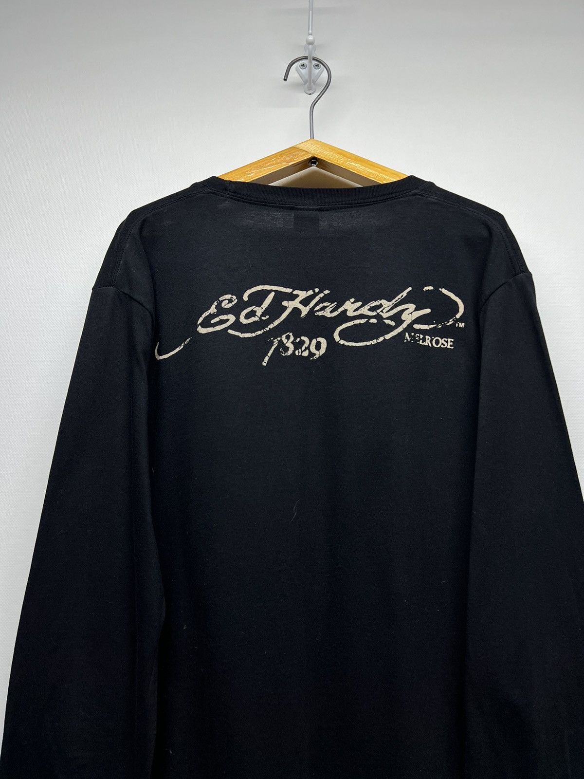 Christian Audigier × Ed Hardy × Vintage Vintage Y2k Ed Hardy Japan Dragon 🐉 Big Logo Long Sleeve 00s Size XL / US 12-14 / IT 48-50 - 7 Thumbnail