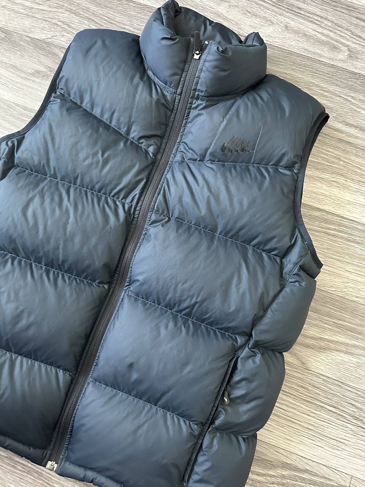 Nike NIKE Vintage Goose Down Navy Blue Gilet Jacket 90s Hype y Size US M / EU 48-50 / 2 - 2 Thumbnail