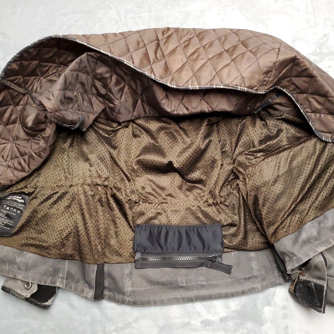 Speedo Speed Strength Jacket Mens Medium Quilted Padded Moto Fame Fortune Distressed Size US M / EU 48-50 / 2 - 2 Thumbnail