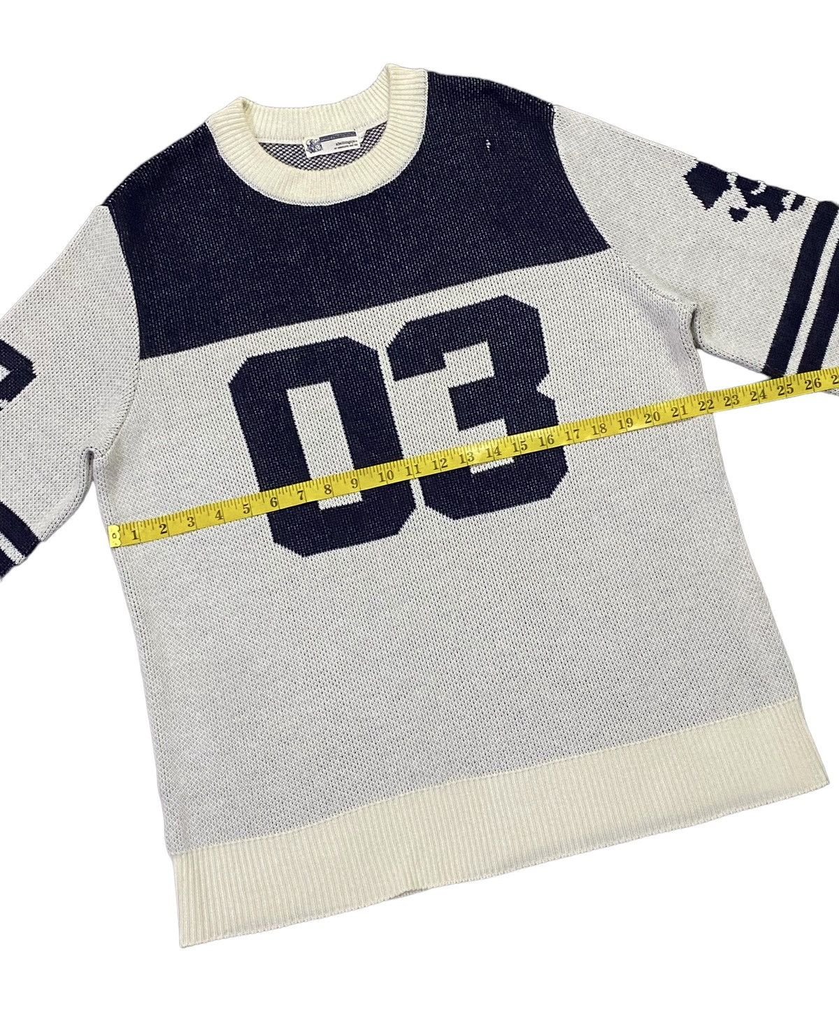 Bape × Nigo Vintage A Bathing Ape Numbering Knit Sweater Size US L / EU 52-54 / 3 - 6 Thumbnail