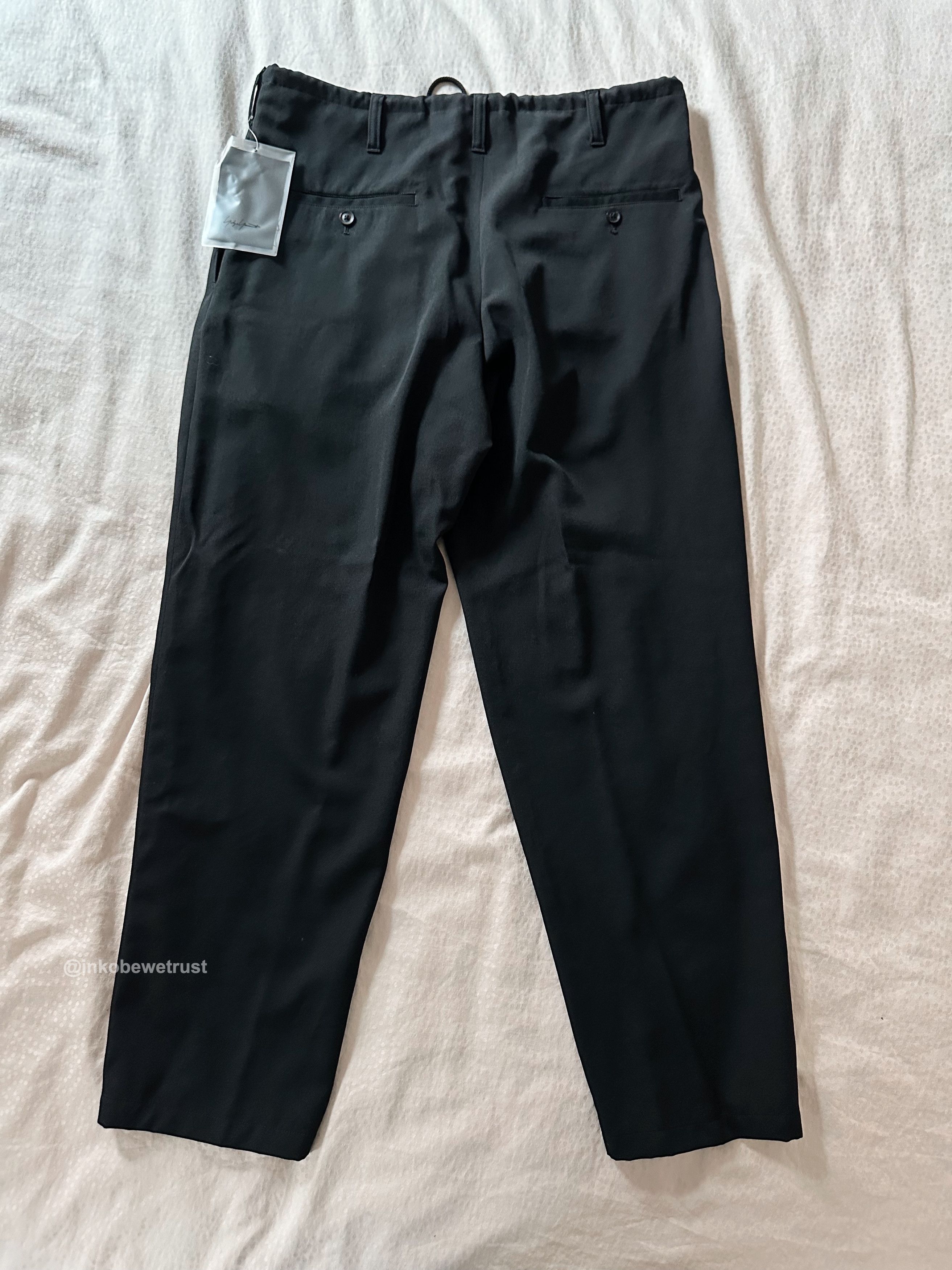 Yohji Yamamoto 18SS Pour Homme Gabardine Draw String Pants 1 Size US 32 / EU 48 - 3 Thumbnail