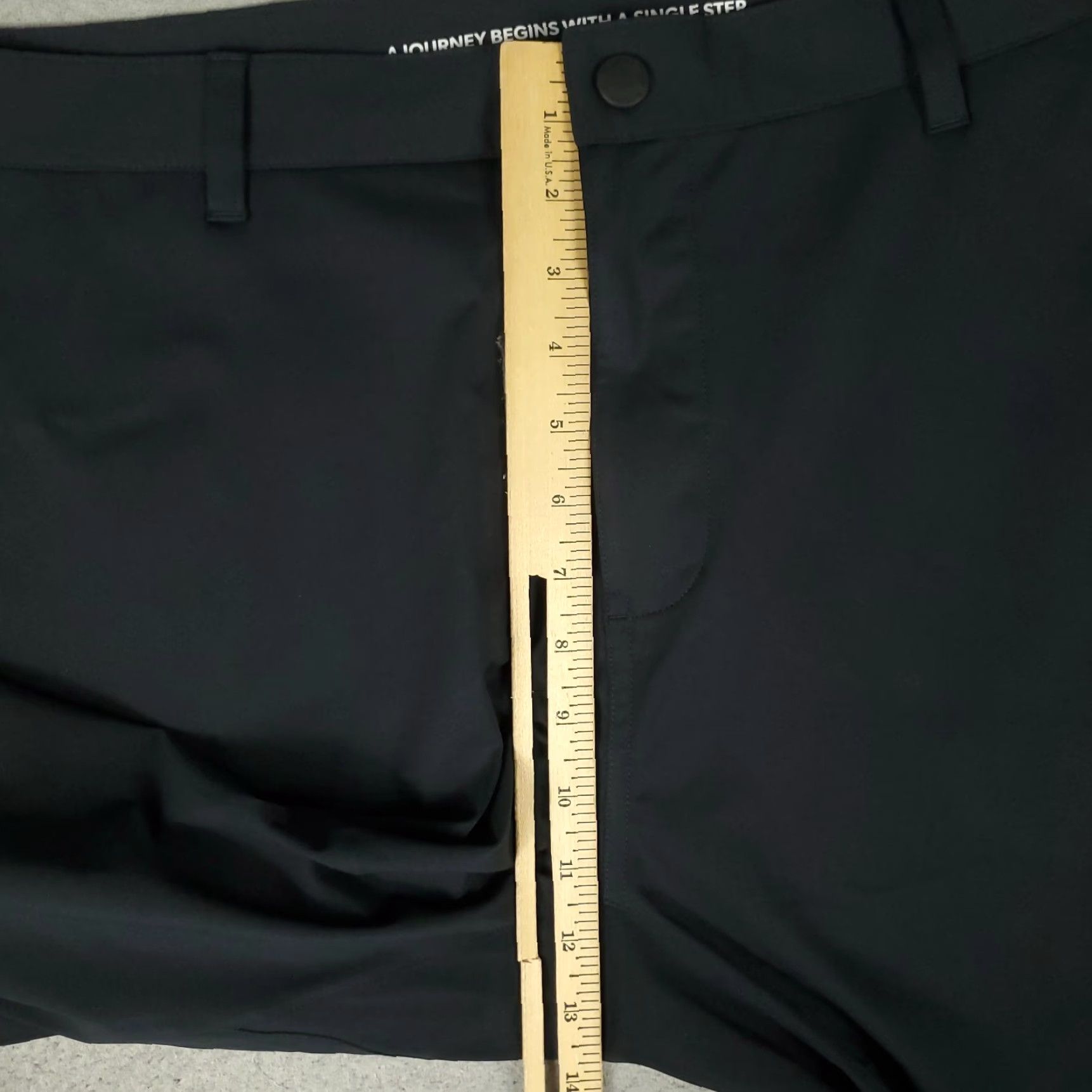 Rhone Rhone Pants Mens 38x32 Black Chino Flat Front Slim Straight Regular Size US 38 / EU 54 - 5 Thumbnail