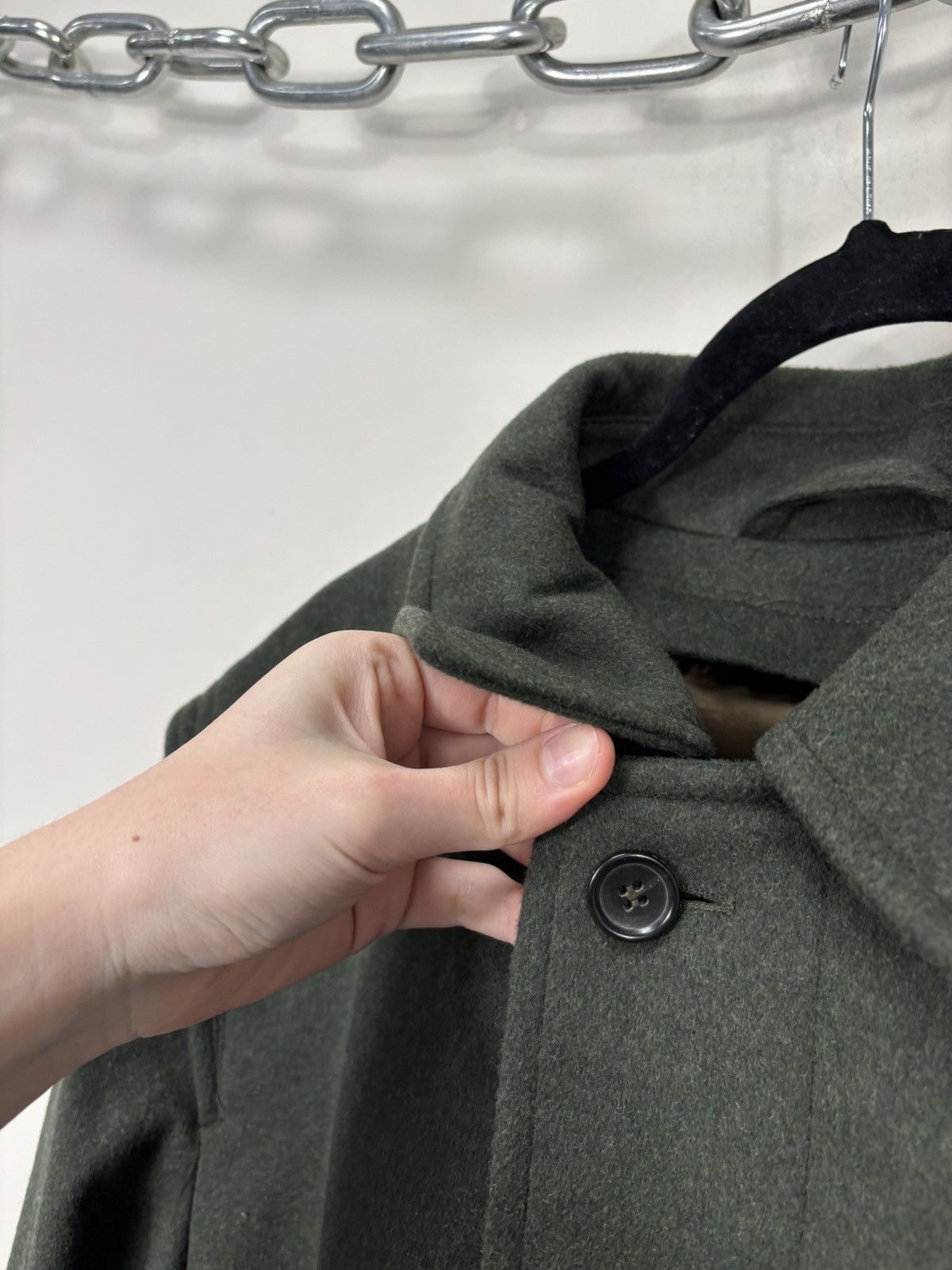 Other Lodenfrey Men’s Forest Green Wool Cashmere Long Overcoat Size US L / EU 52-54 / 3 - 6 Thumbnail