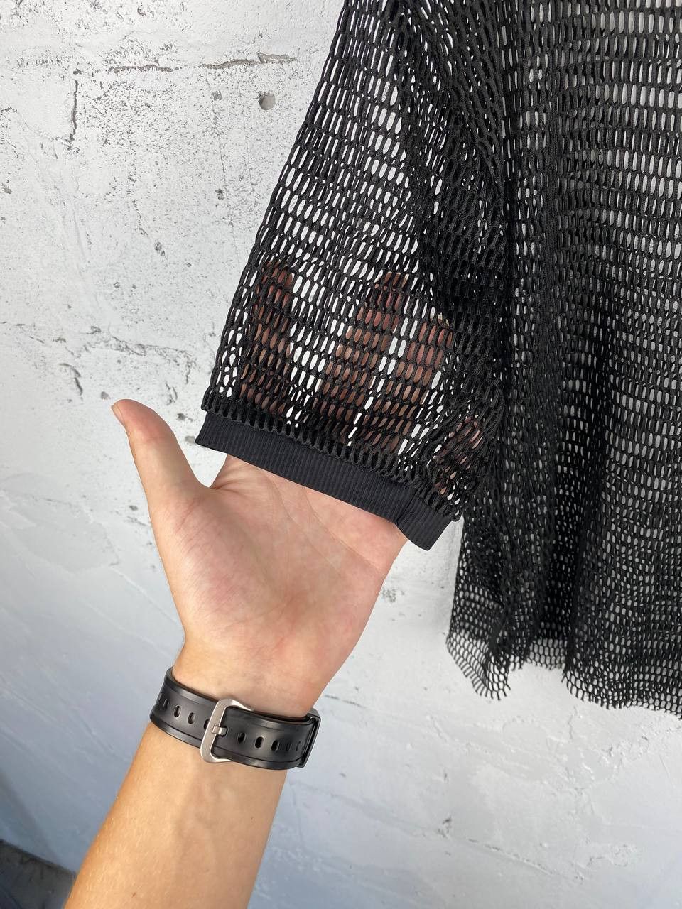 Japanese Brand × Seditionaries Y2K JAPANESE VINTAGE MESH SHIRT (RICK OWENS STYLE) Size US XL / EU 56 / 4 - 5 Thumbnail