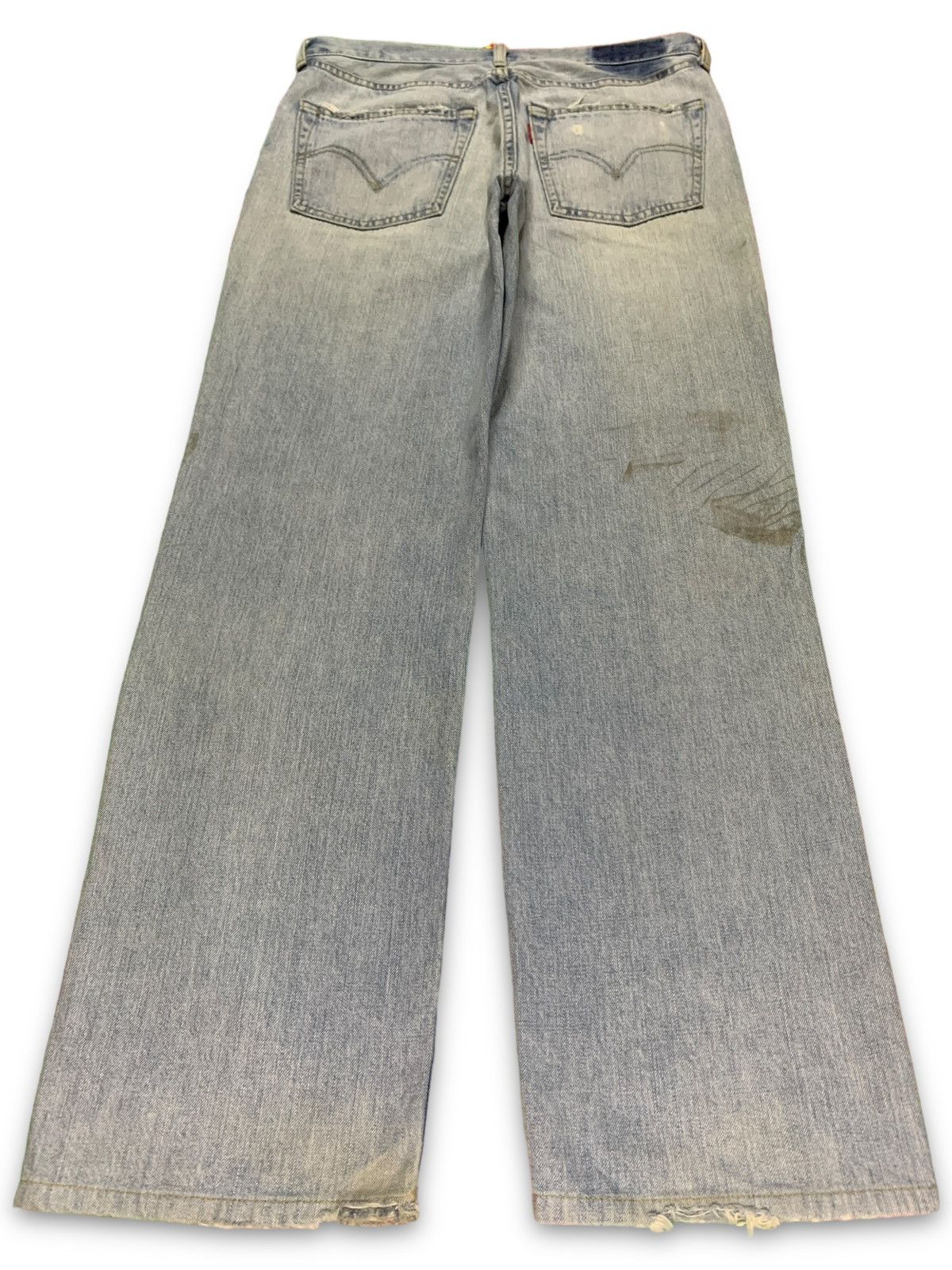 Levi's Vintage 90s Levis 502 Japan Light Wash Distress Baggy Jeans Size US 32 / EU 48 - 2 Thumbnail