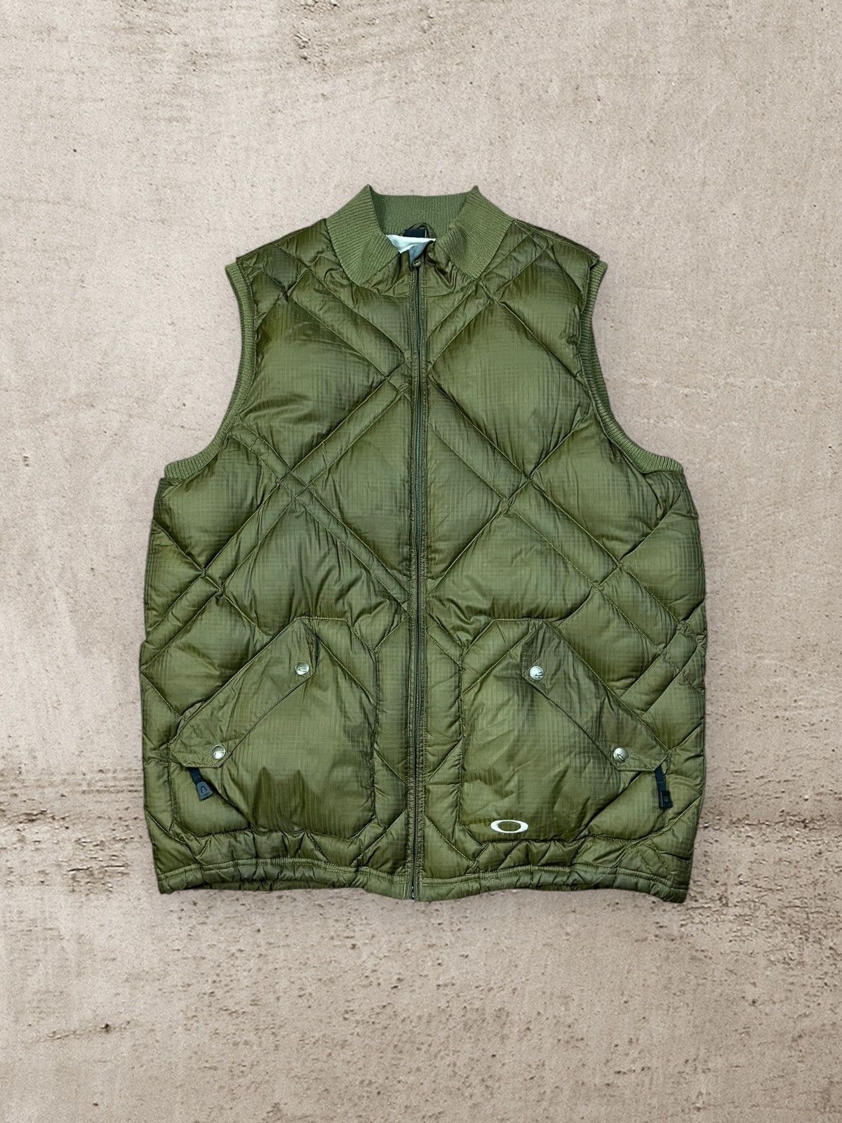 Oakley Oakley Puffer Vest Khaki Jacket Outdoors Mens XL Size US L / EU 52-54 / 3 - 1 Thumbnail