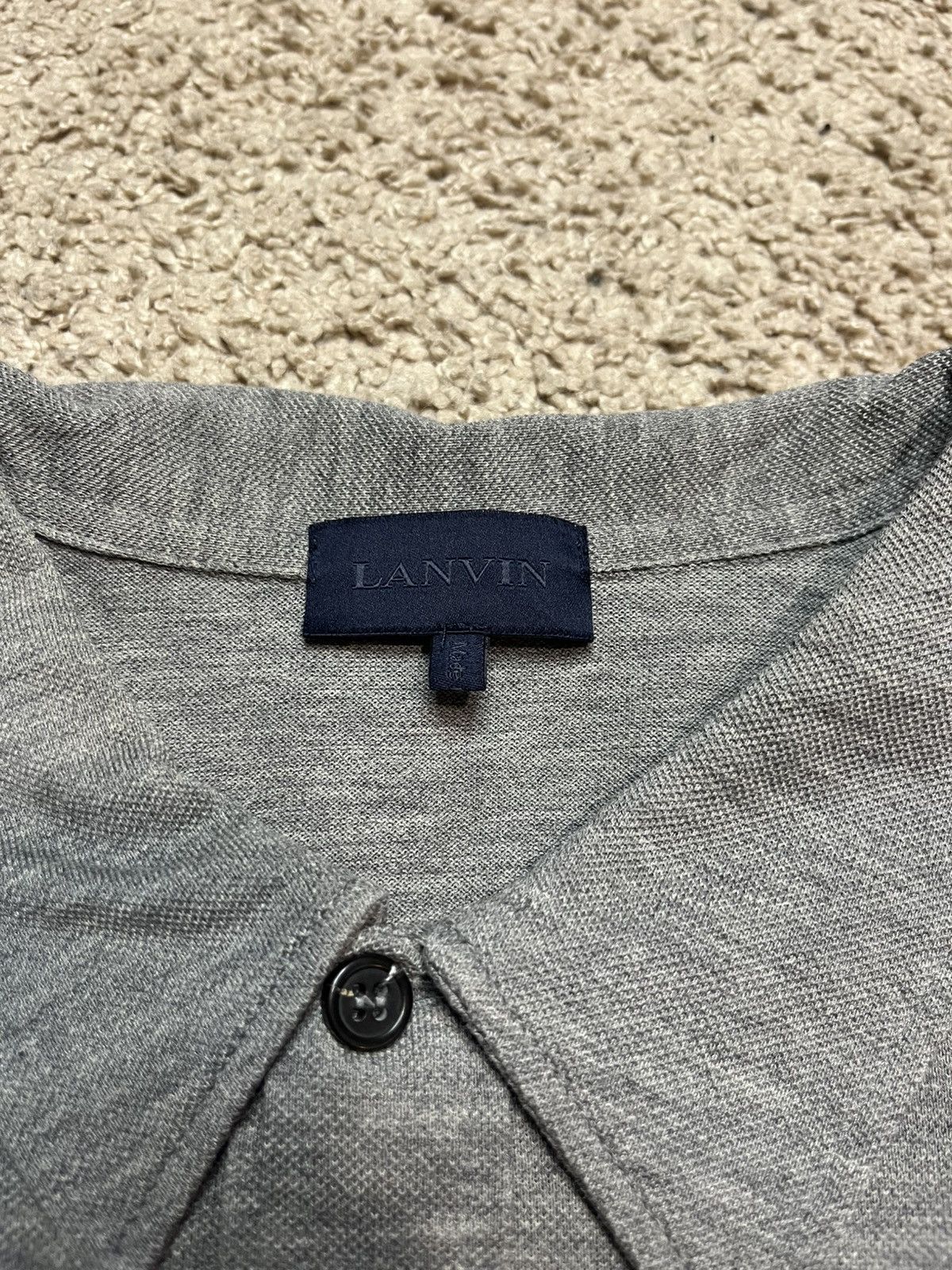 Lanvin Lanvin Gray Polo Shirt Size US S / EU 44-46 / 1 - 3 Thumbnail