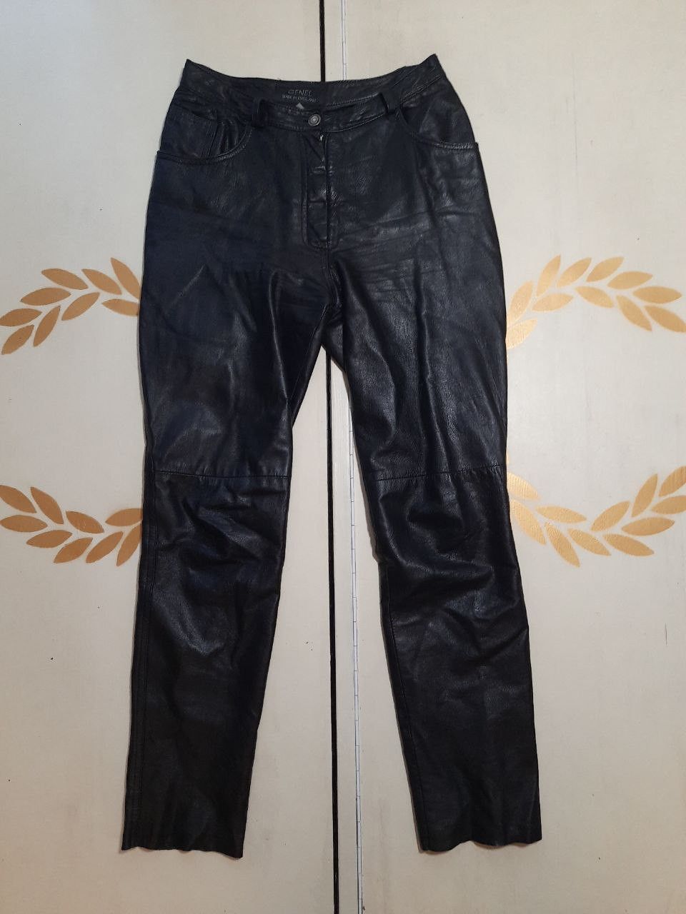Genuine Leather Genel London Leather Pants size UK8 Size 27" / US 4 / IT 40 - 2 Thumbnail