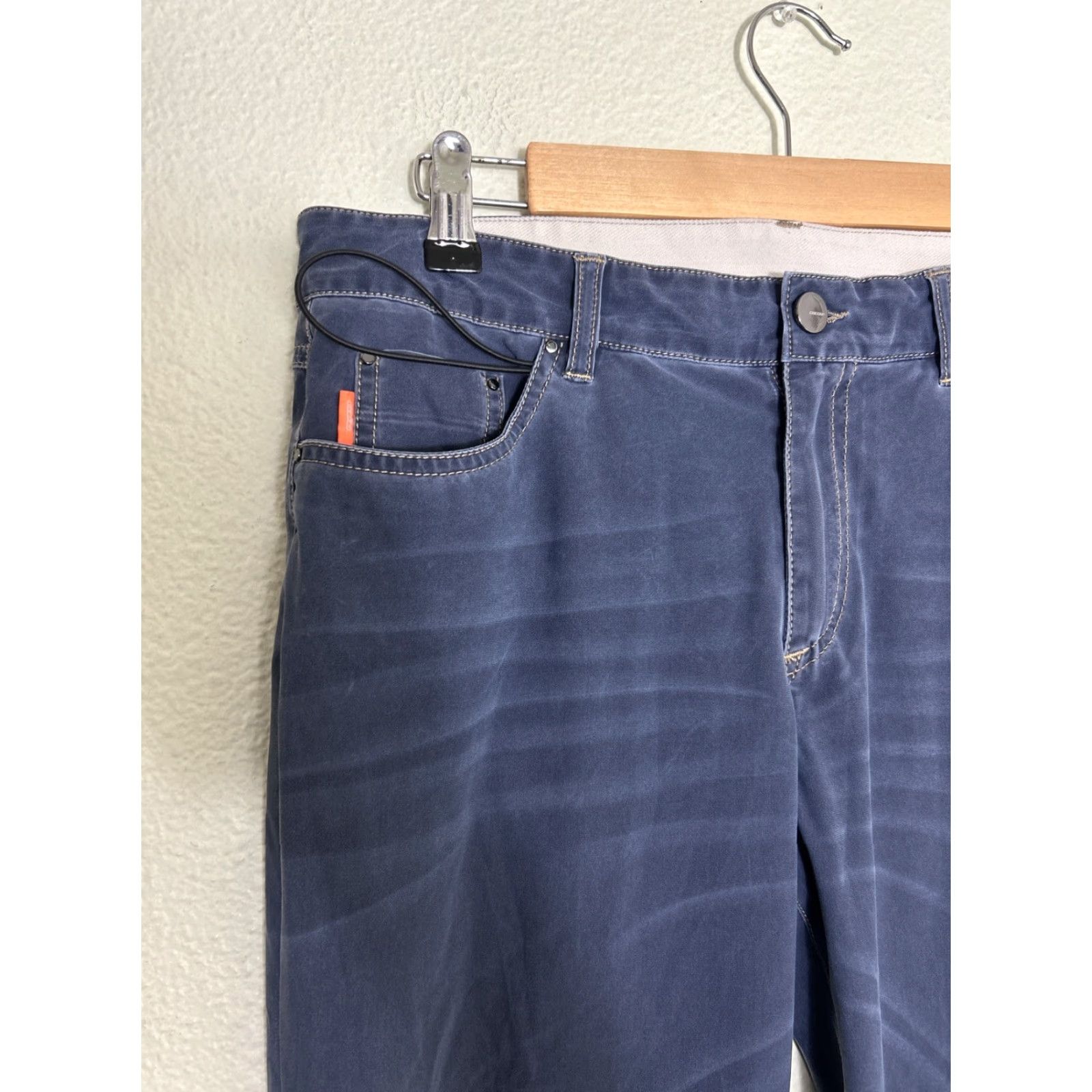 4SDESIGNS ROBERTO RICCI DESIGNS Blue Polyamide Elastane Pants Mens 42 Regular 30x31 Chino Color Blue 30 Inseam 31in Mens Size US 42 / EU 58 - 4 Thumbnail