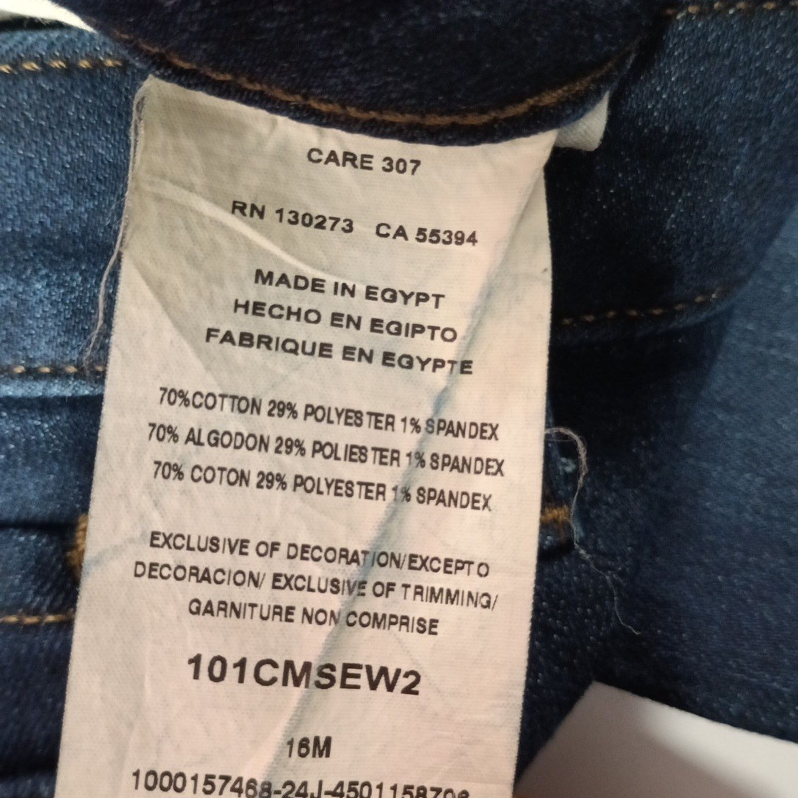 Lee Lee Straight Jeans Womens 16 Medium Size 36x29 Blue Mid Rise Size 38" / US 16 / IT 52 - 6 Thumbnail