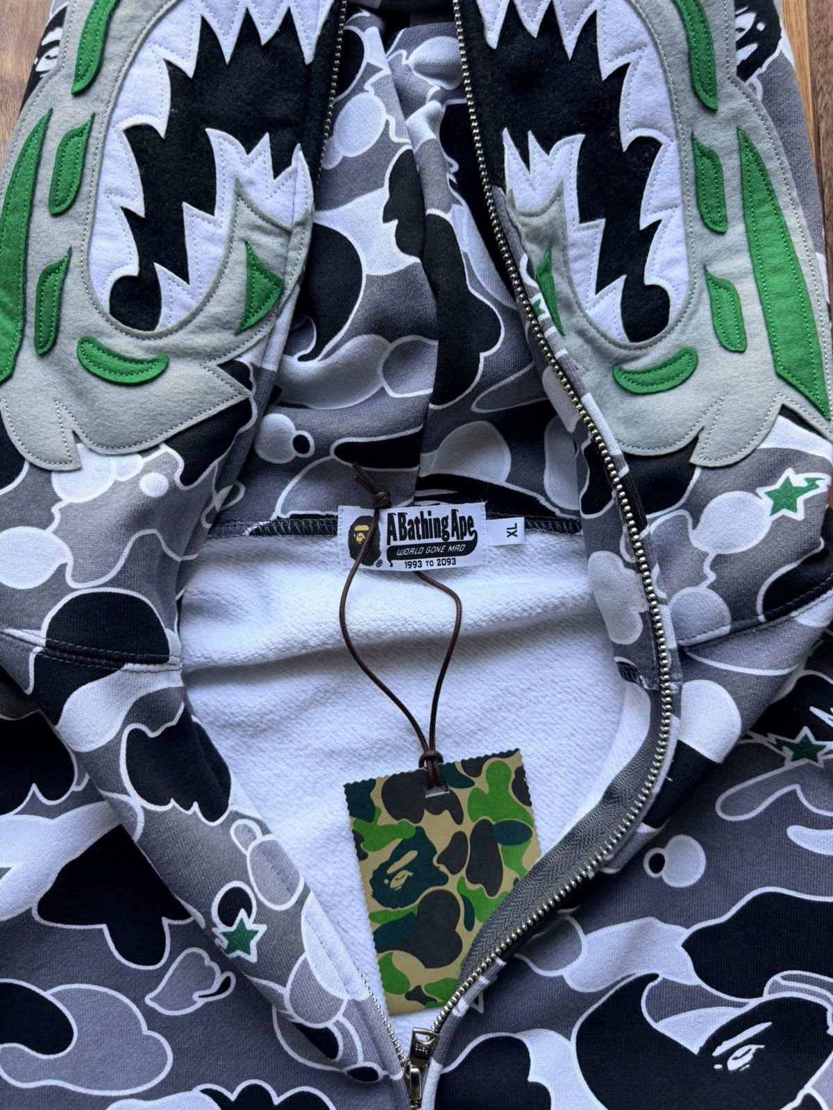 Bape BAPE X HIDDEN STA CAMO TIGER FULL ZIP HOODIE Size US XL / EU 56 / 4 - 5 Thumbnail