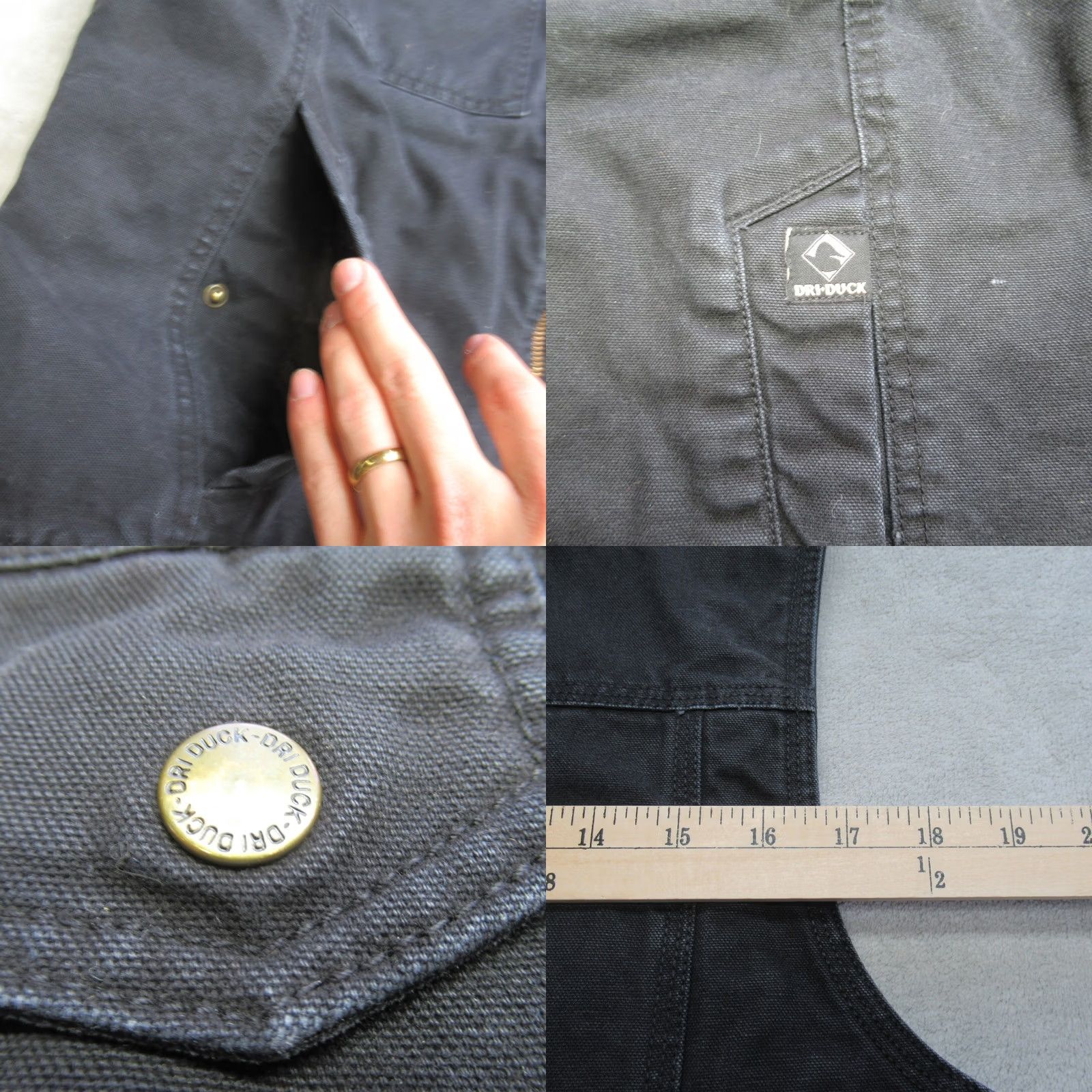 Vintage VINTAGE DRI DUCK Vest Mens M Gray Canvas Quilt Lined Insulated Zip Pocket Work Vest Mens Size US M / EU 48-50 / 2 - 8 Thumbnail